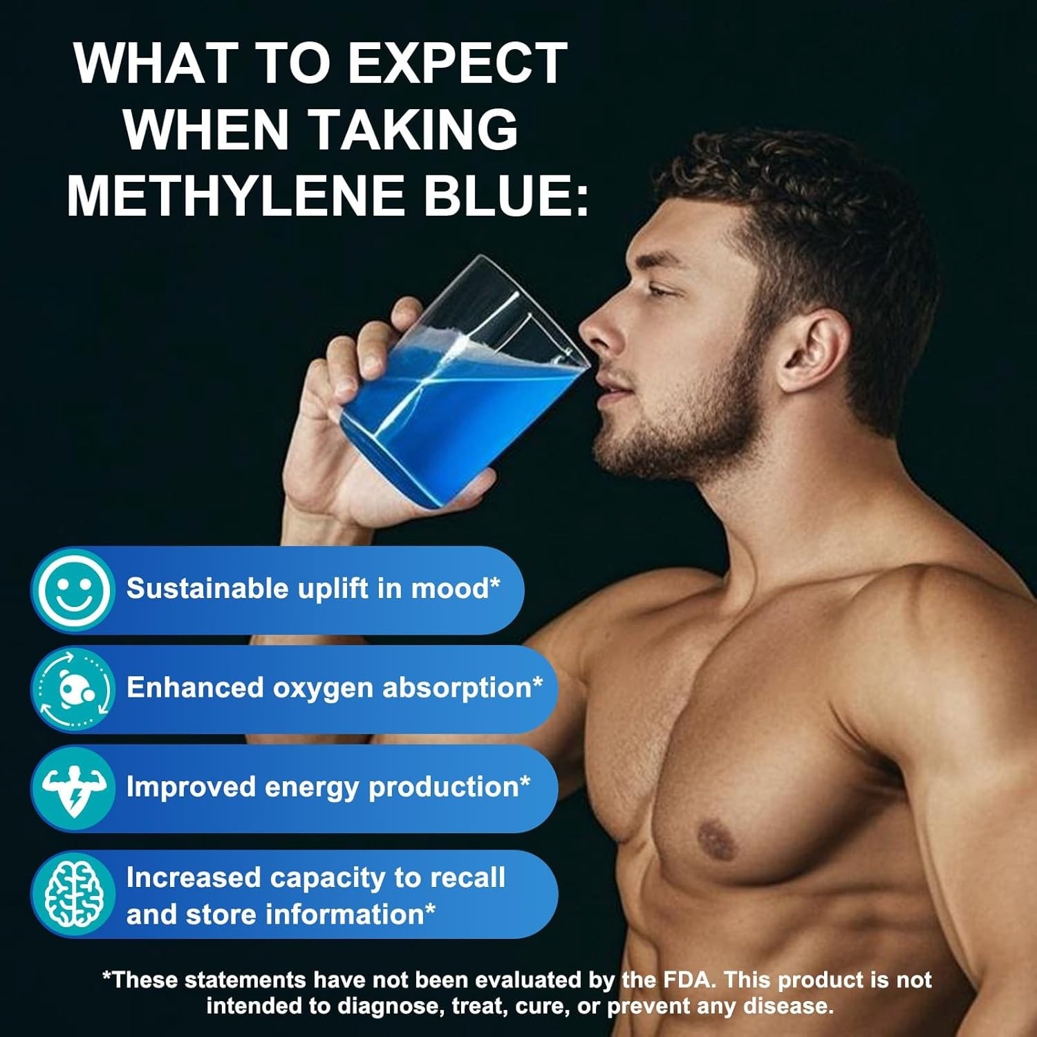 Blue Supplement – Pharmaceutical Grade, 2 FL OZ, 1% USP Grade, Liquid