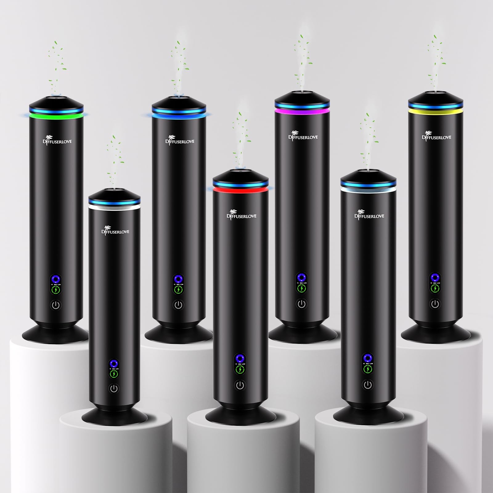 Diffuserlove Full Metal Body Waterless Scent Diffuser 5 Hotel Scent Oils Hotel