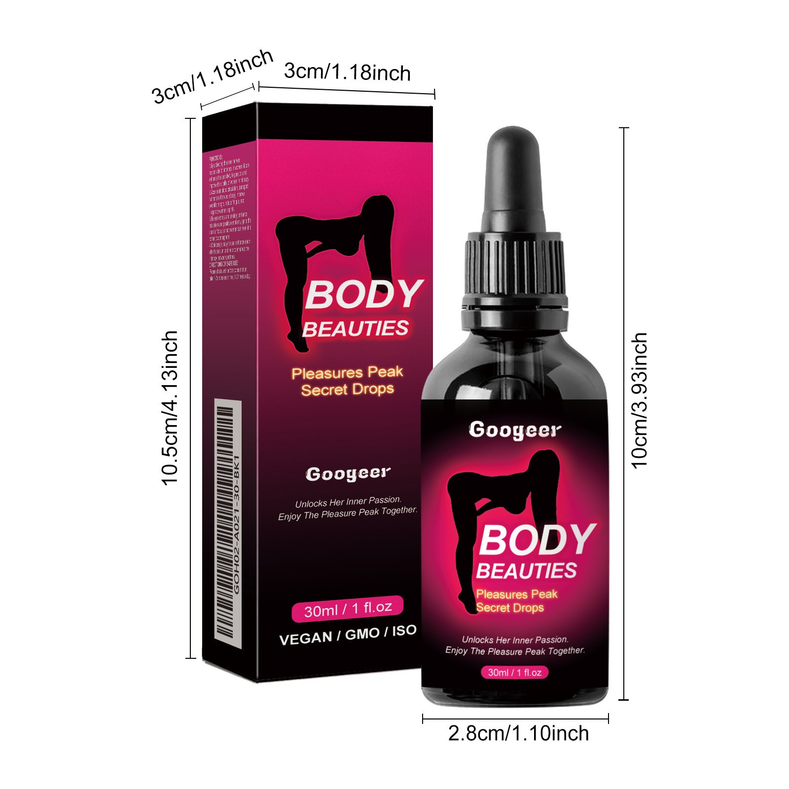 Pleasure Secret Peak 1~3x Drops 30ml Happy Hormones Drops To Aid Women