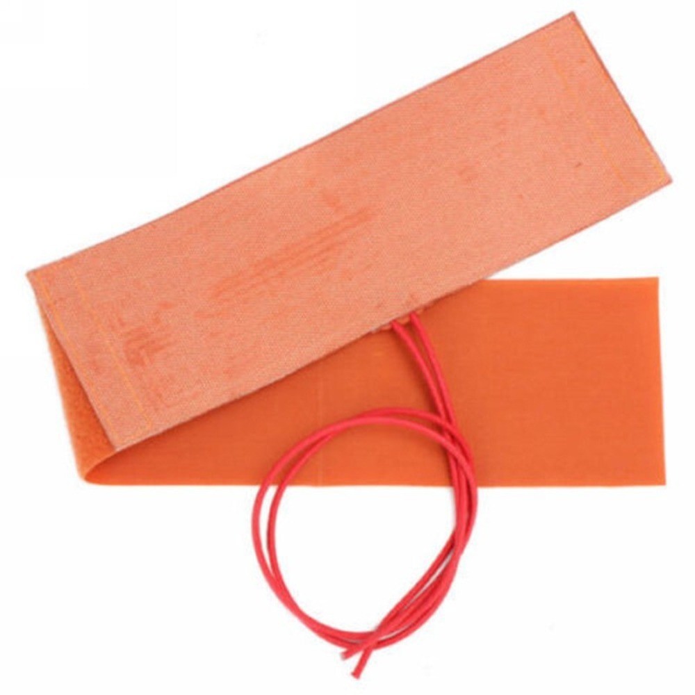 12V 240W Element Silicone Bottle Heater/Flexible Heating Pad Mat Orange 10x30cm