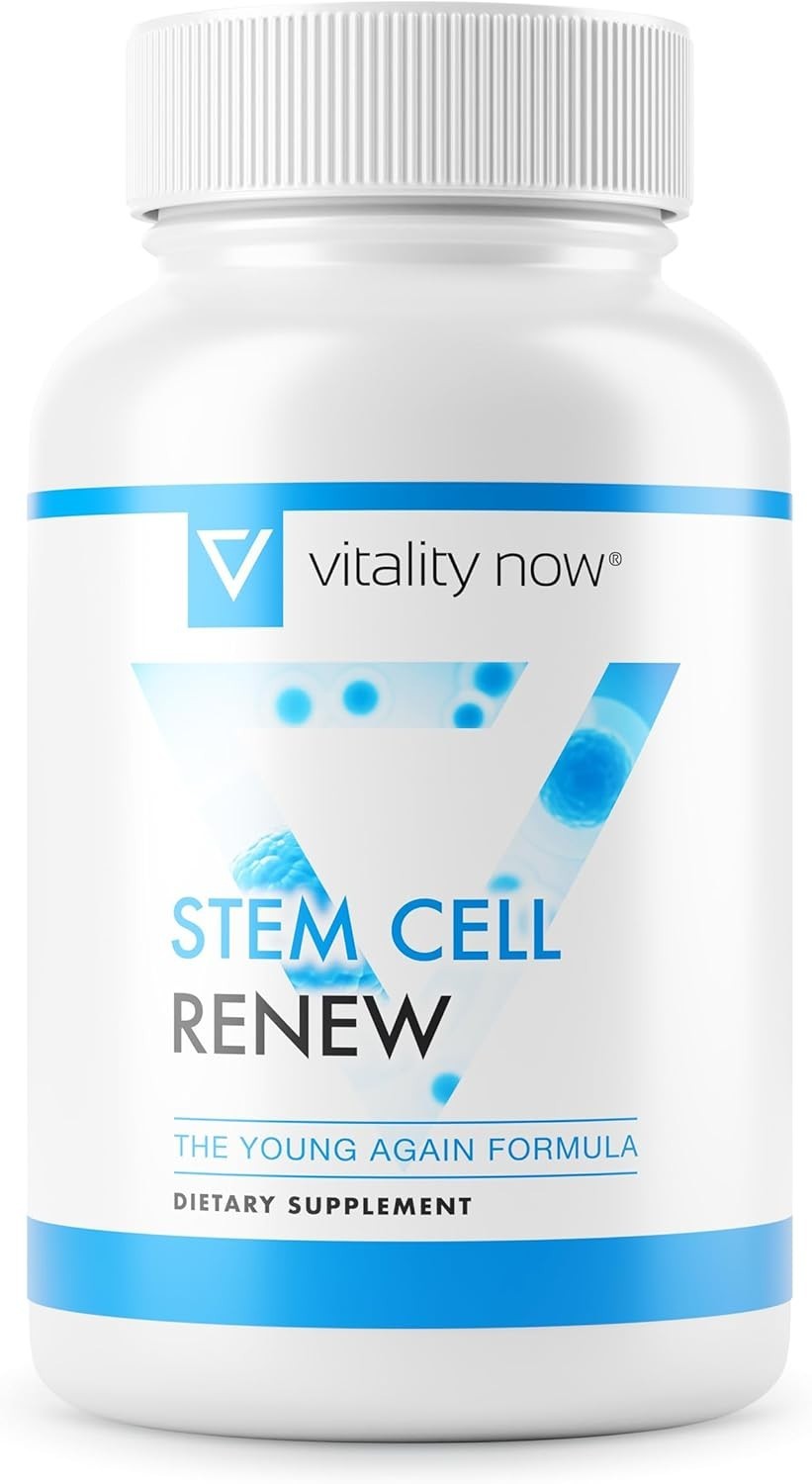 Unflavored Stem Cell Renew Capsules Rejuvenate Your Body & Mind – 30-Day Supply-