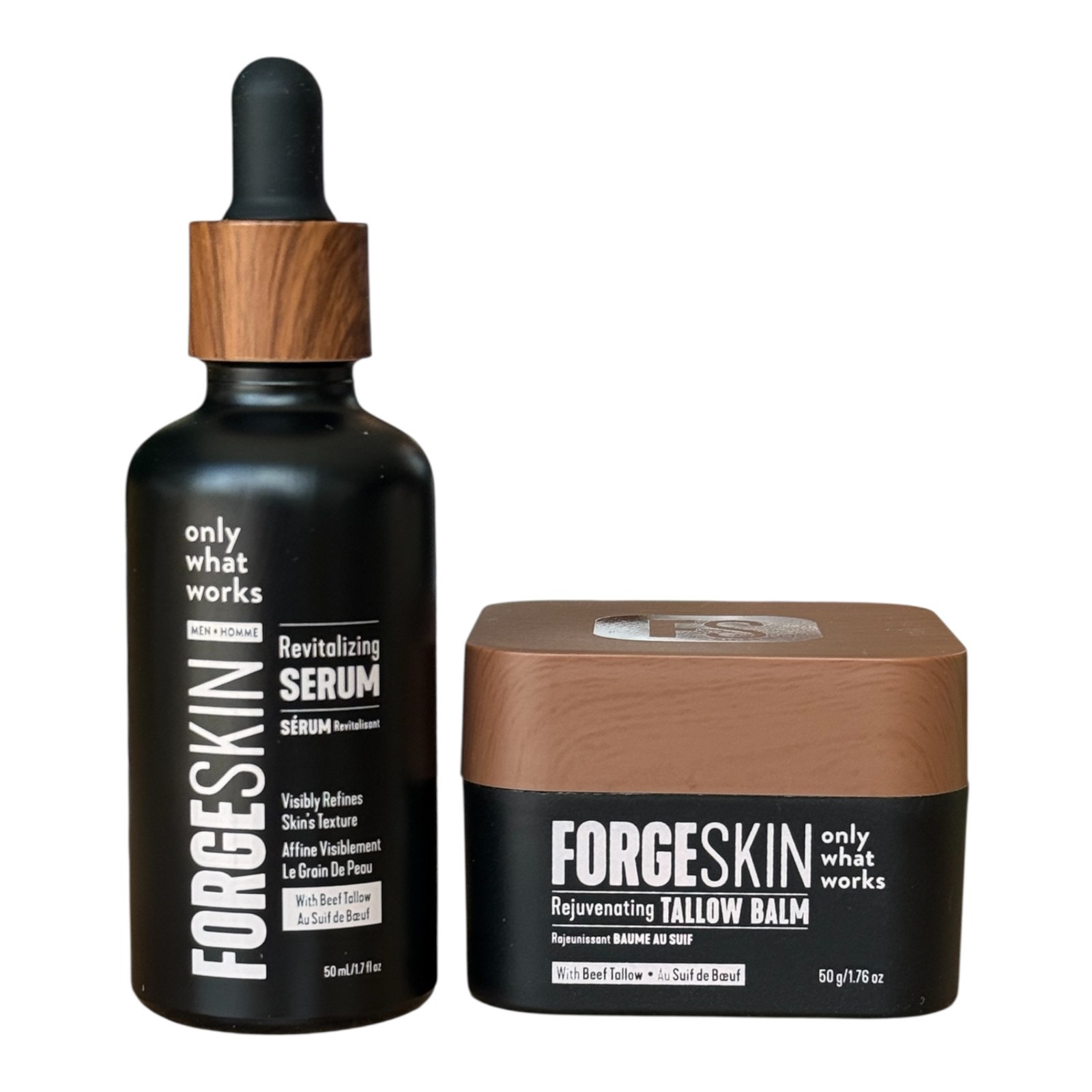 Forge Skin Rejuvenating Tallow Balm 50g + Revitalizing Serum 50ml Set