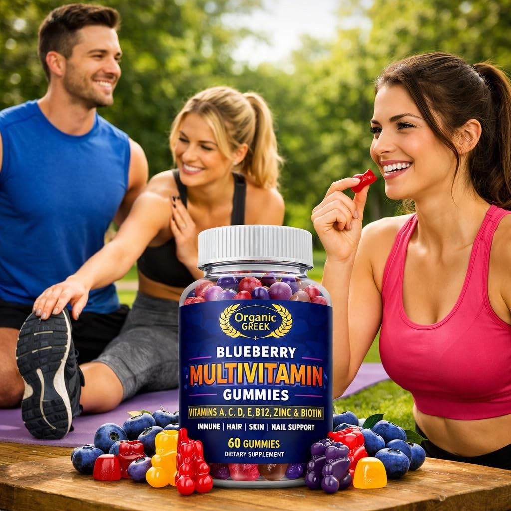 ® Multivitamin Gummies for Men & Women with 13 Vitamins and Minerals Blueberry