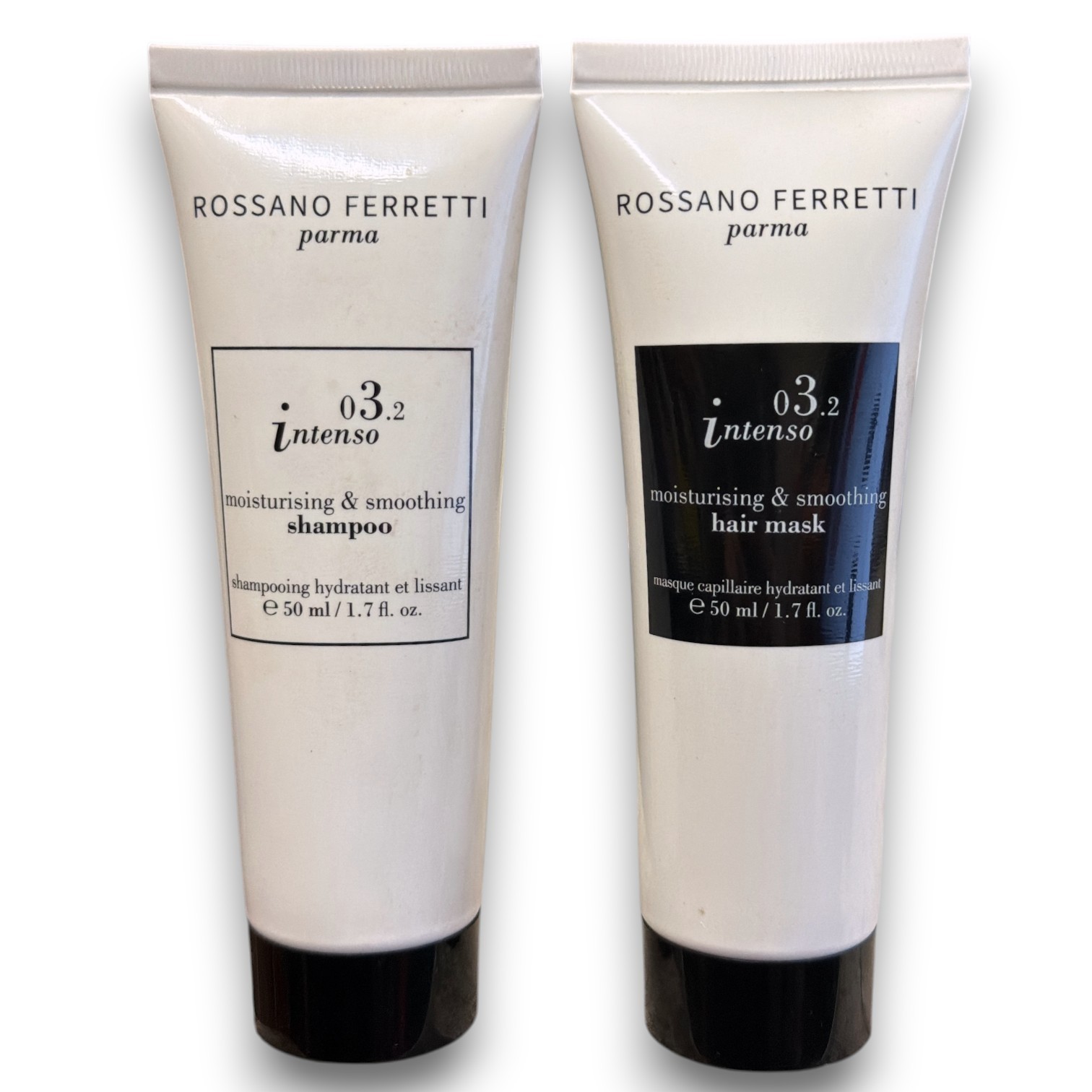 Rossano Ferretti Intenso Moisturizing & Smooth Shampoo & Mask 1.7oz / 50ml Duo