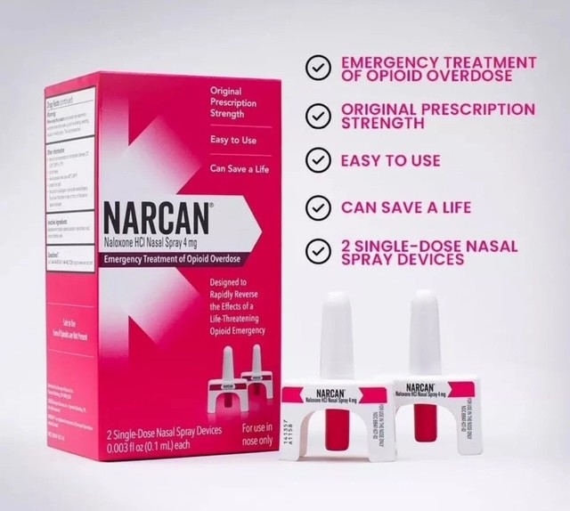 Nasal Spray 4 mg, Overdose Emergency Treatment – 2 Dose Pack *Exp Apr 2028