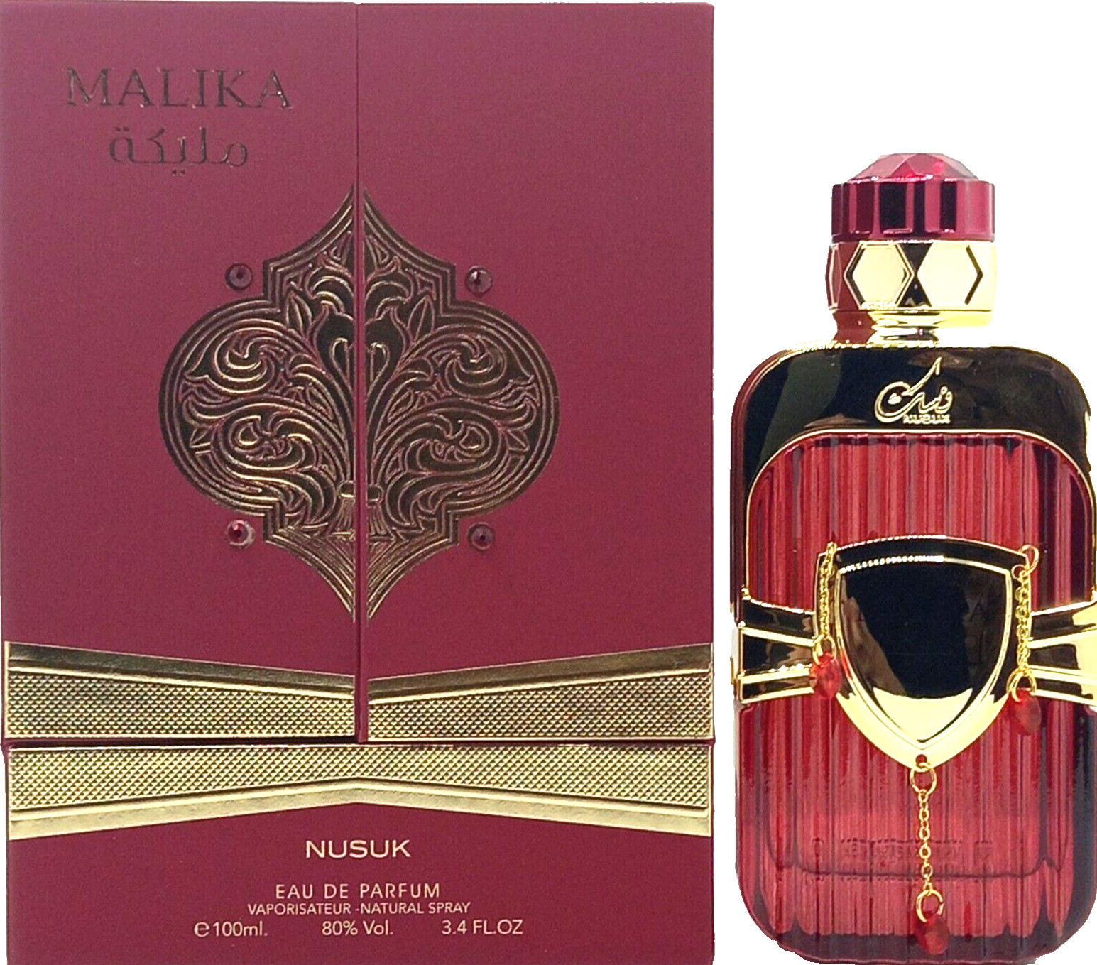 NUSUK MALIKA EAU DE PARFUM SPRAY FOR WOMEN 3.4 Oz / 100 ml BRAND NEW!!!