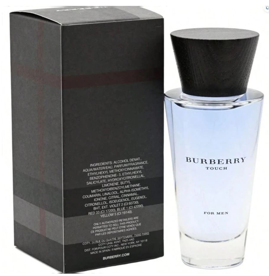 Burberry Touch 3.3 / 3.4 oz EDT Cologne for Men Brand New In Box