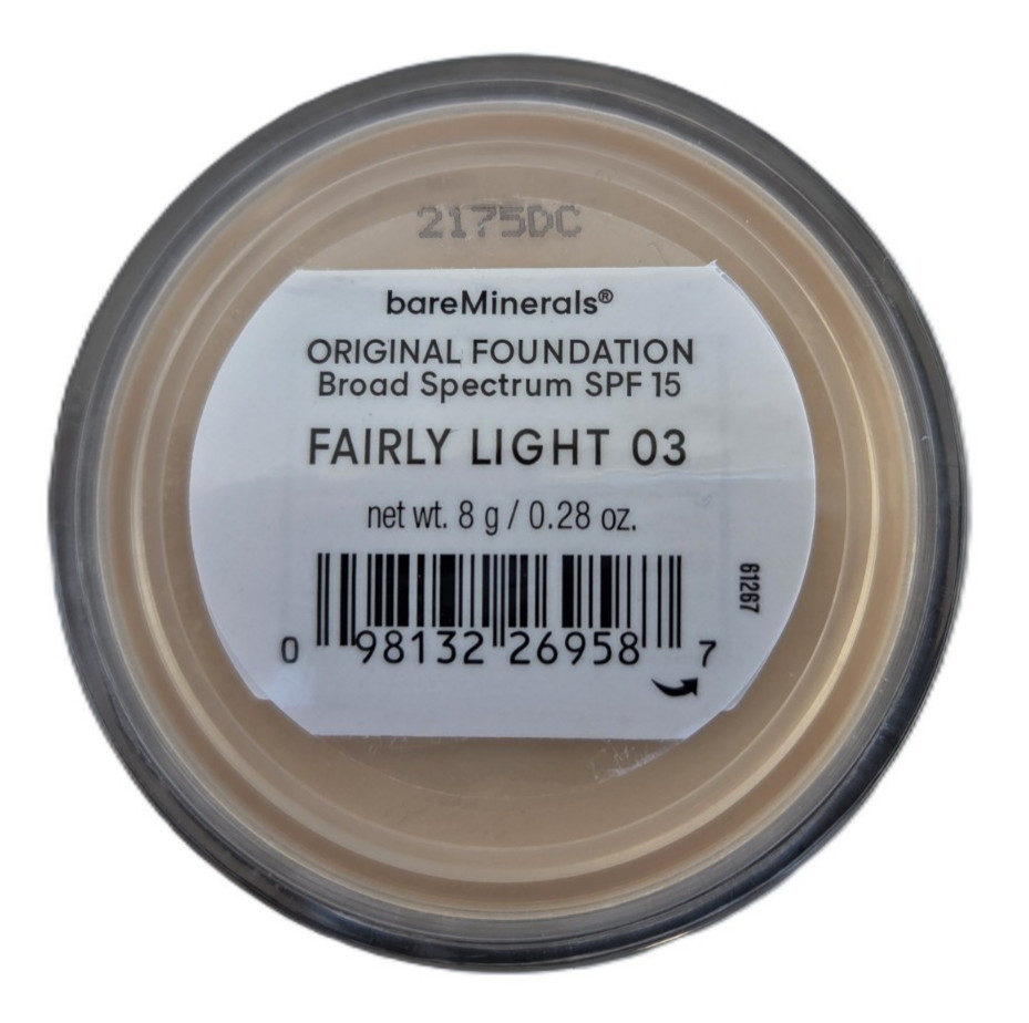 New Bareminerals Fairly Light 03 Original Foundation SPF 15 8g 0.28oz
