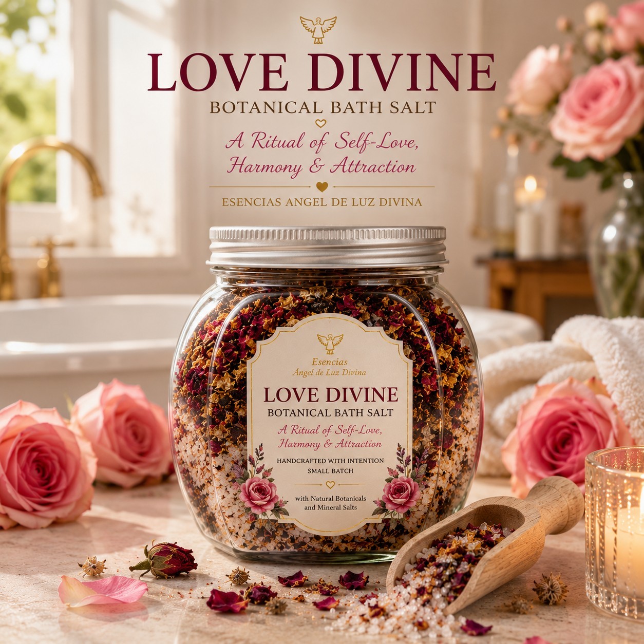 Esencias Angel de Luz Divina LOVE & ATTRACTION RITUAL BATH SALT