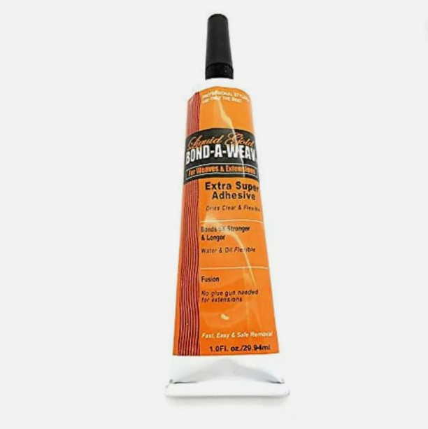 Liquid Gold Tube Bond-A-Weave 1oz Hair Extension And Weave Bonding Adhesive