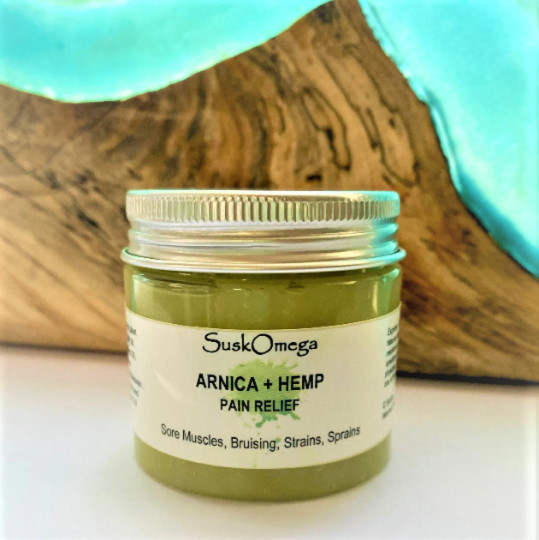 Arnica & Hemp Salve Suskomega Muscle Soreness Sprains Pain Relief