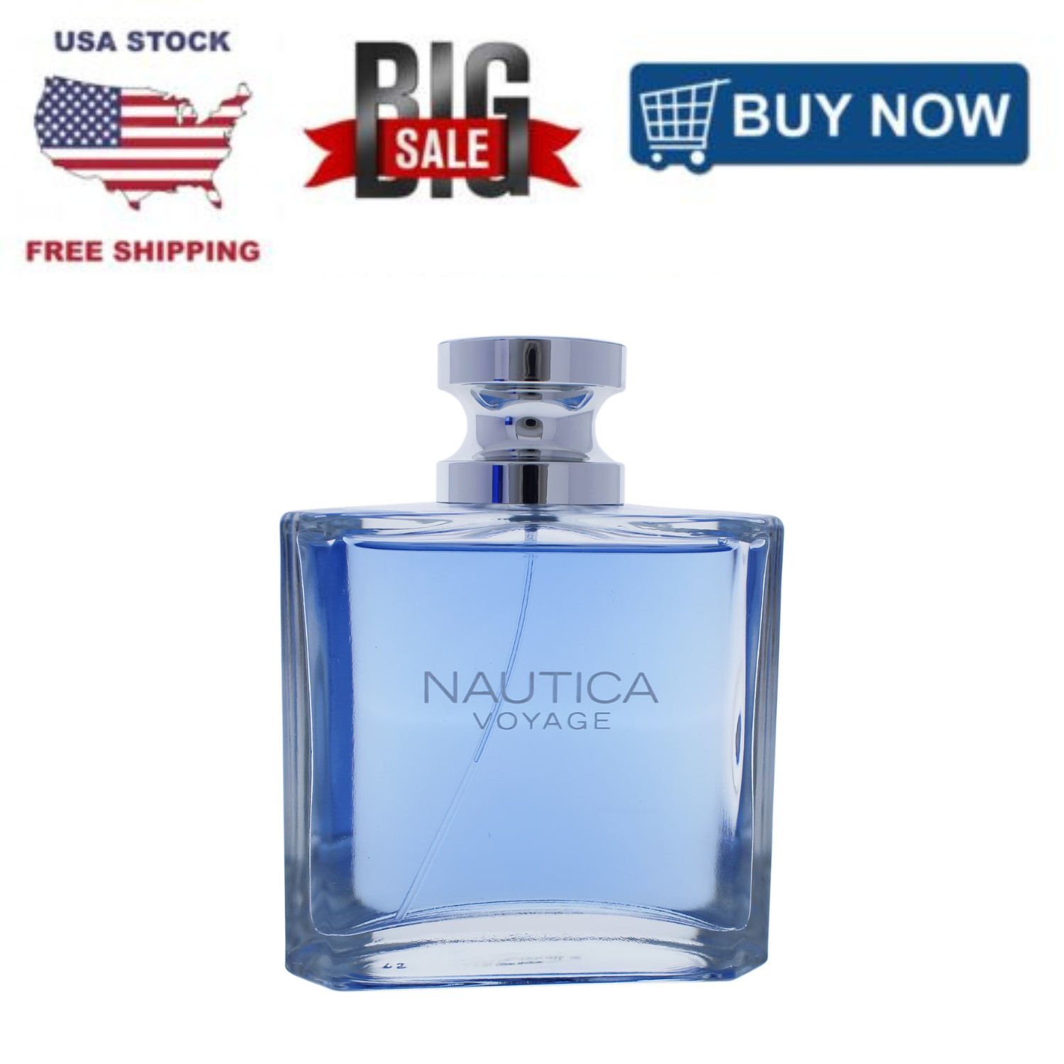 Nautica Voyage Cologne for Men EDT Spray 3.4 fl oz Fresh Aquatic Scent