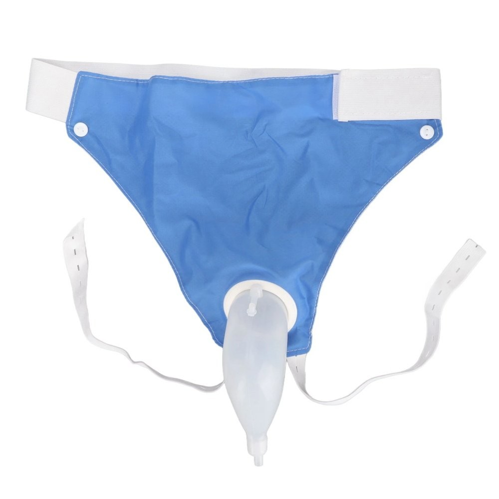 Reusable Silicone External Urine Catheter Collector Bag Wearable Urinal Bag Aids