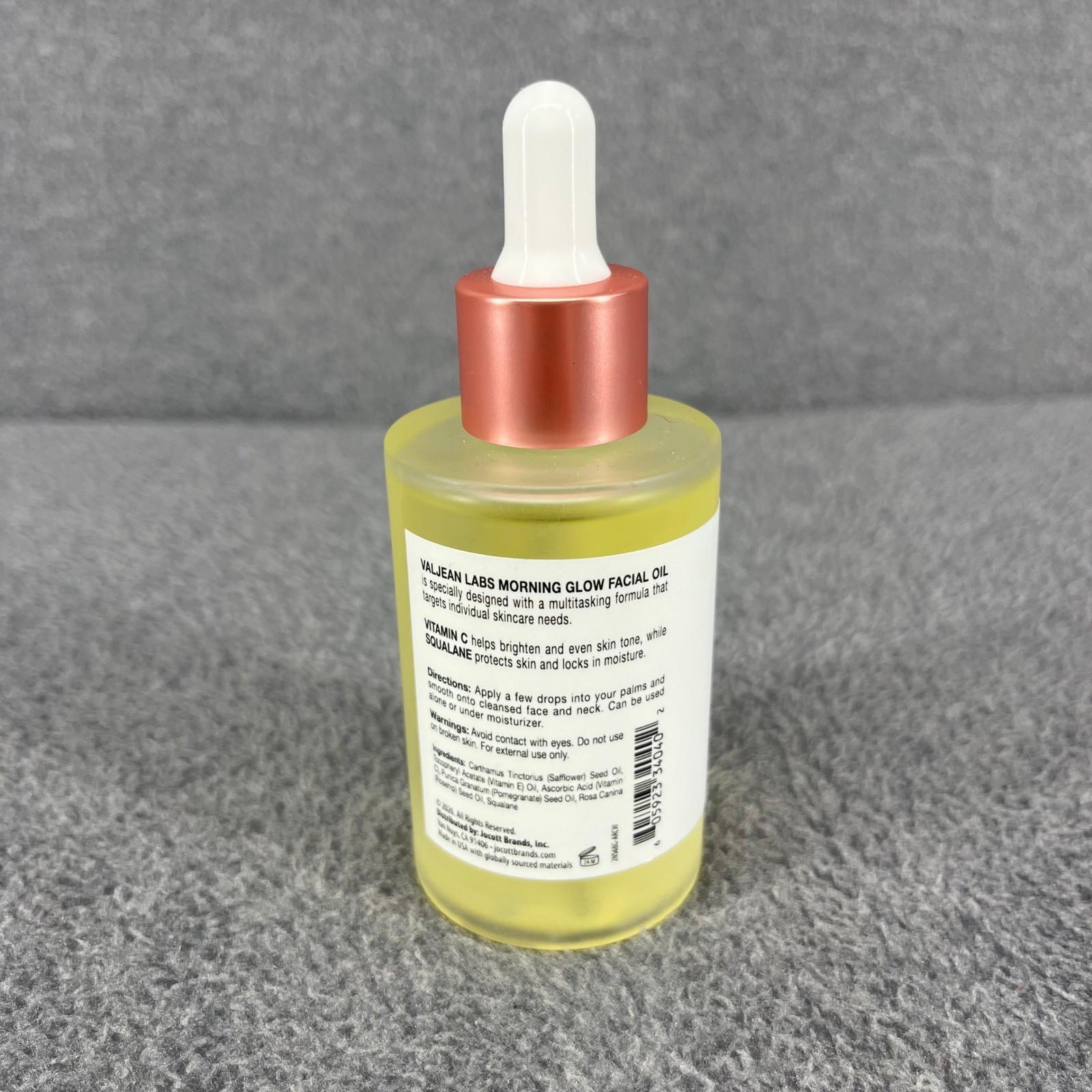 Valjean Labs Morning Glow Facial Oil 1.83 oz Yellow Vitamin C Squalane Bright