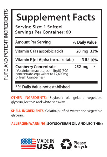 immune support – CRANBERRY CONCENTRATED EXTRACT 50:1 1B – cranberry antioxidant