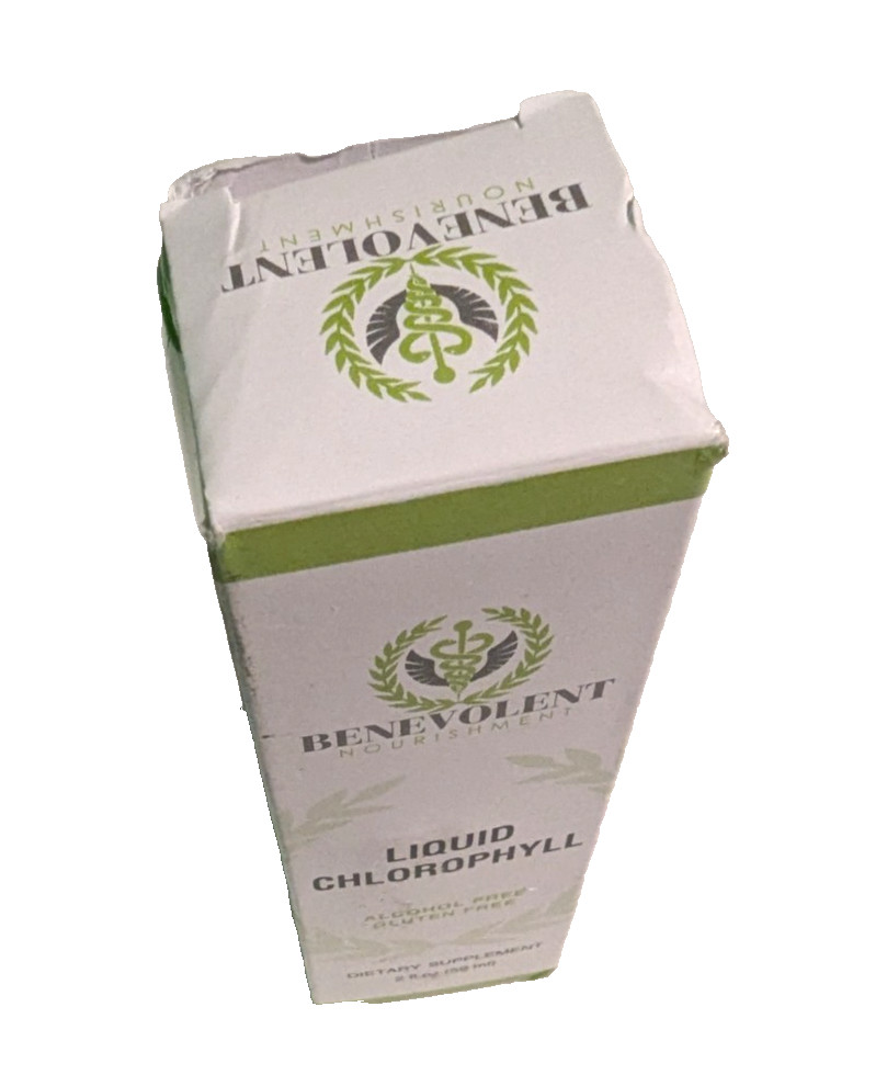 Benevolent Chlorophyll Liquid Drops Supplement 2 FL OZ (59mL) Best By April 2027