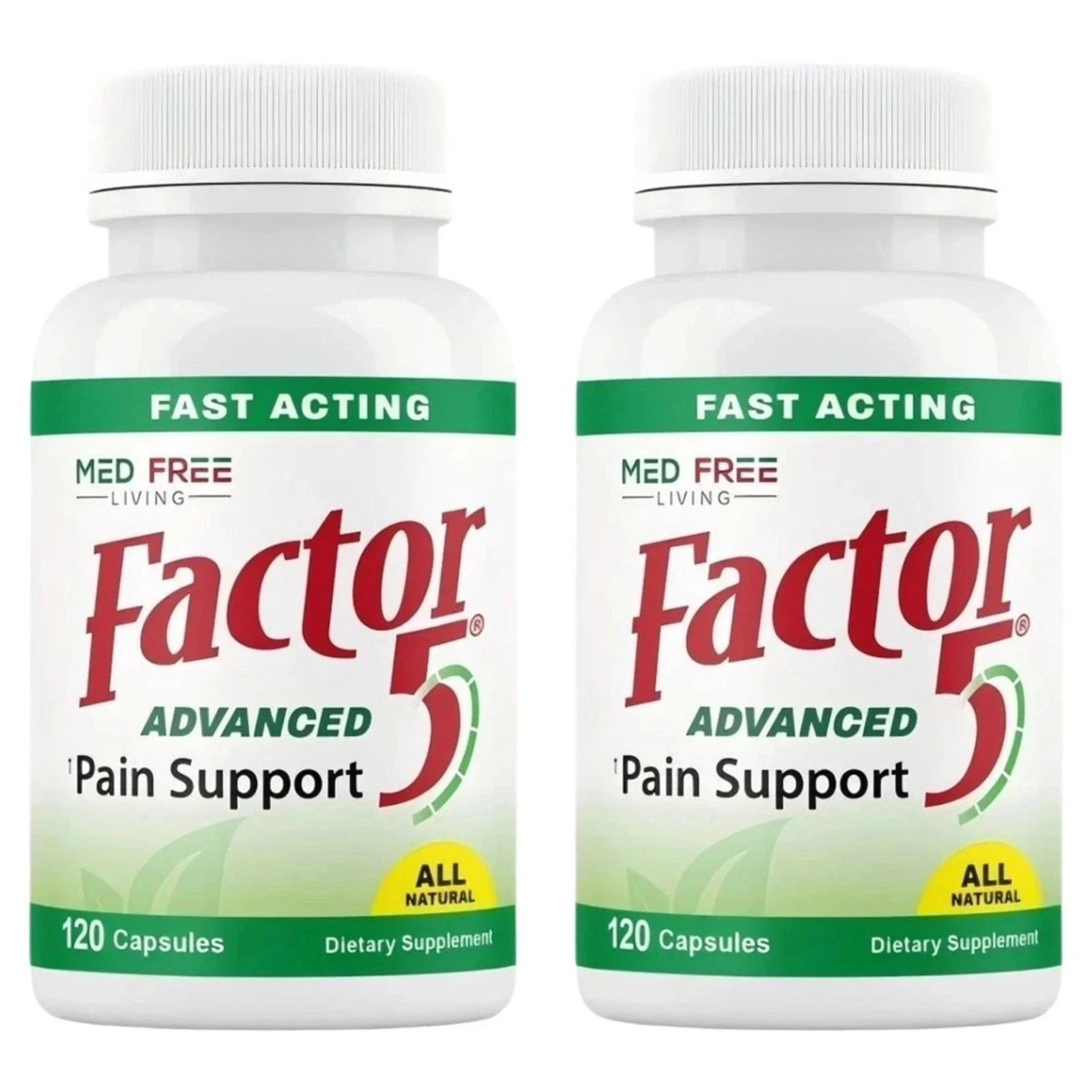 Med Unoccupied Living Factor 5 Support Joint and Muscle Natural Complex 120 Caps