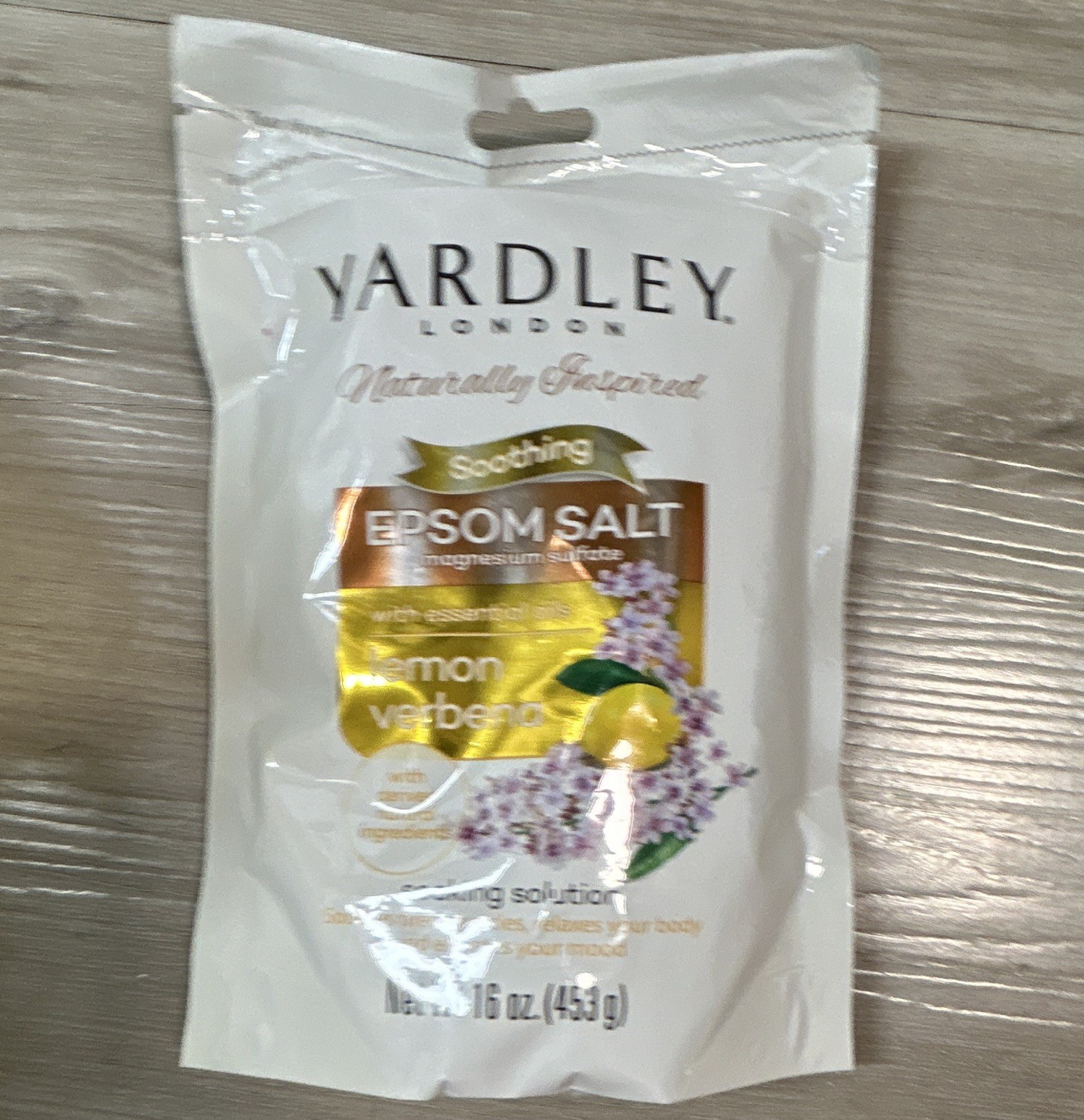 Yardley London Epsom Salts Lemon Verbena Naturally Scented 16 oz