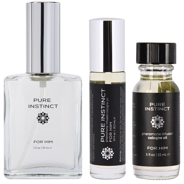 PURE INSTINCT Pheromone Perfume Oil – For Him – All Sizes Mix and Match