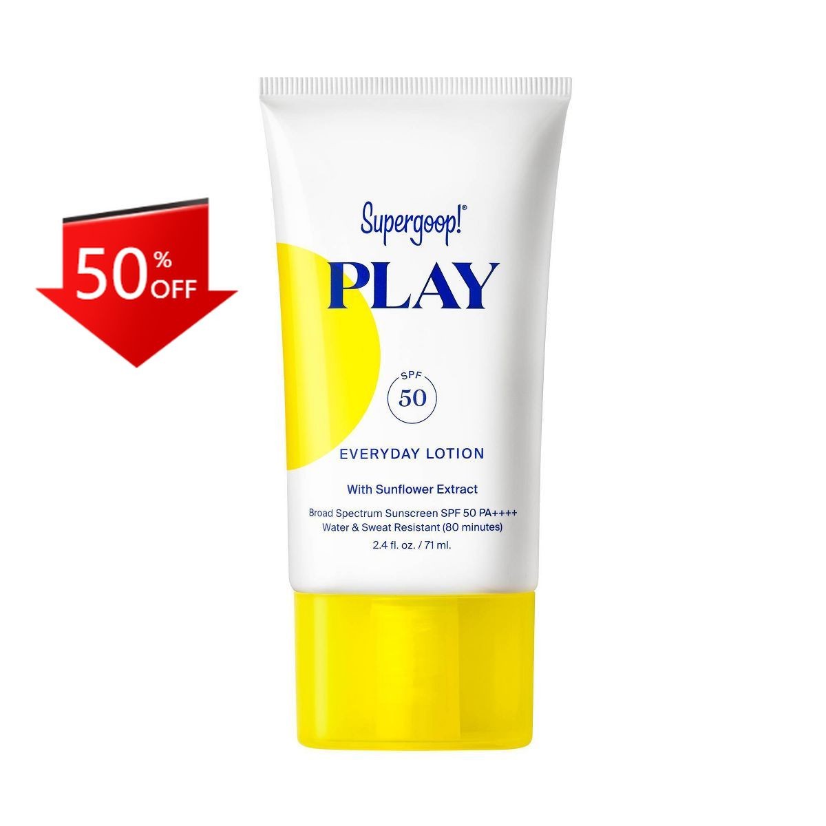 Supergoop! PLAY Everyday Hydrating Body & Face Sunscreen Lotion-SPF 50-2.4 fl oz