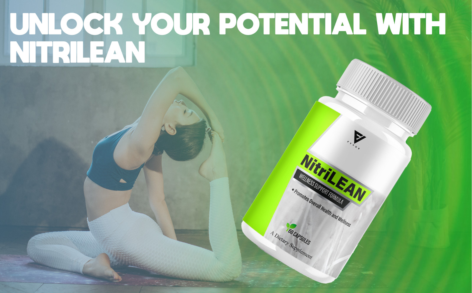 (3 Pack) Nitrilean Capsules Nitri Lean Wellness Supplement Pills (180 Capsules)