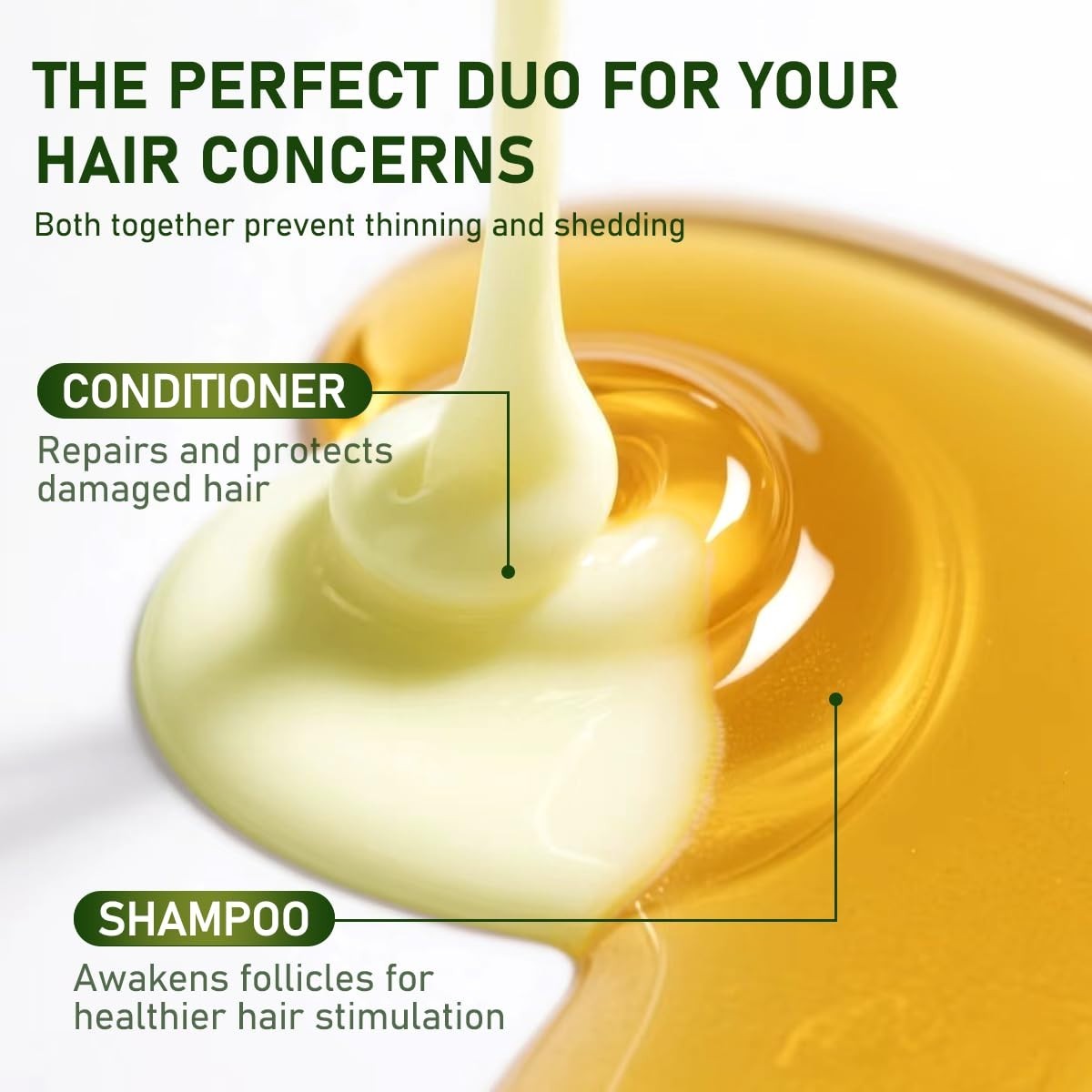 Sulfate-Free Batana Oil Shampoo & Conditioner for Hair Growth, 10.14 Fl Oz