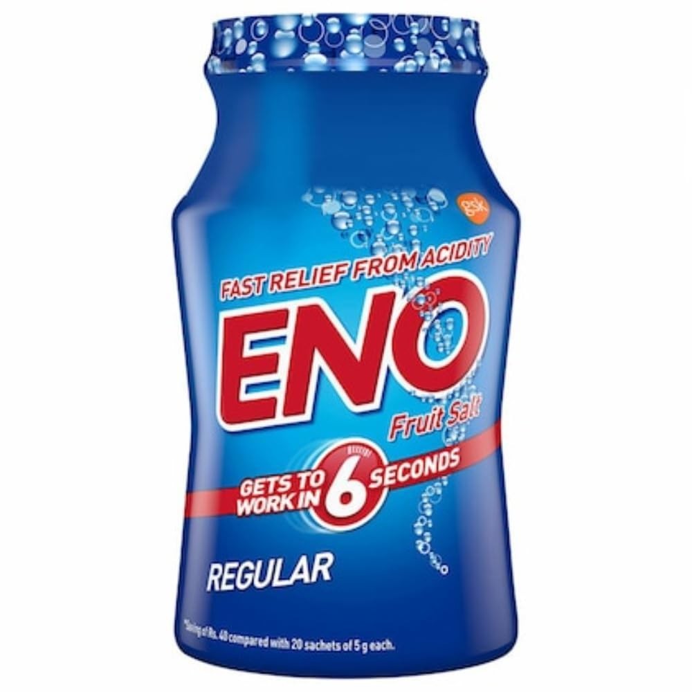1 X 100g Eno Powder regular powder fast-relief action stomach discomfort acidity