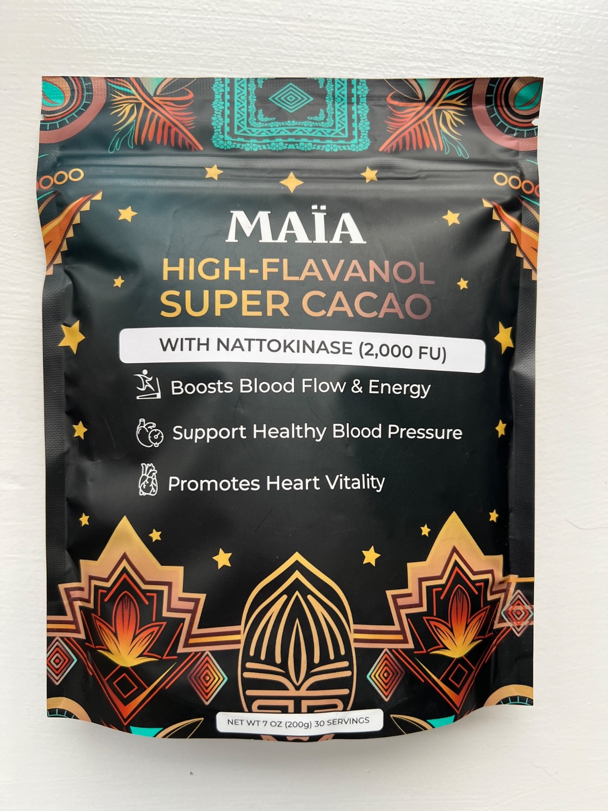 MAIA High-Flavanol Super Cacao with NATTOKINASE 2-pack