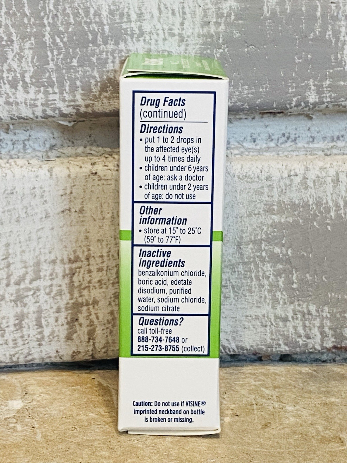 Visine A.C. Itchy Eye Relief Drops Relieves Red Watery Eyes 1/2 fl oz 07/2027