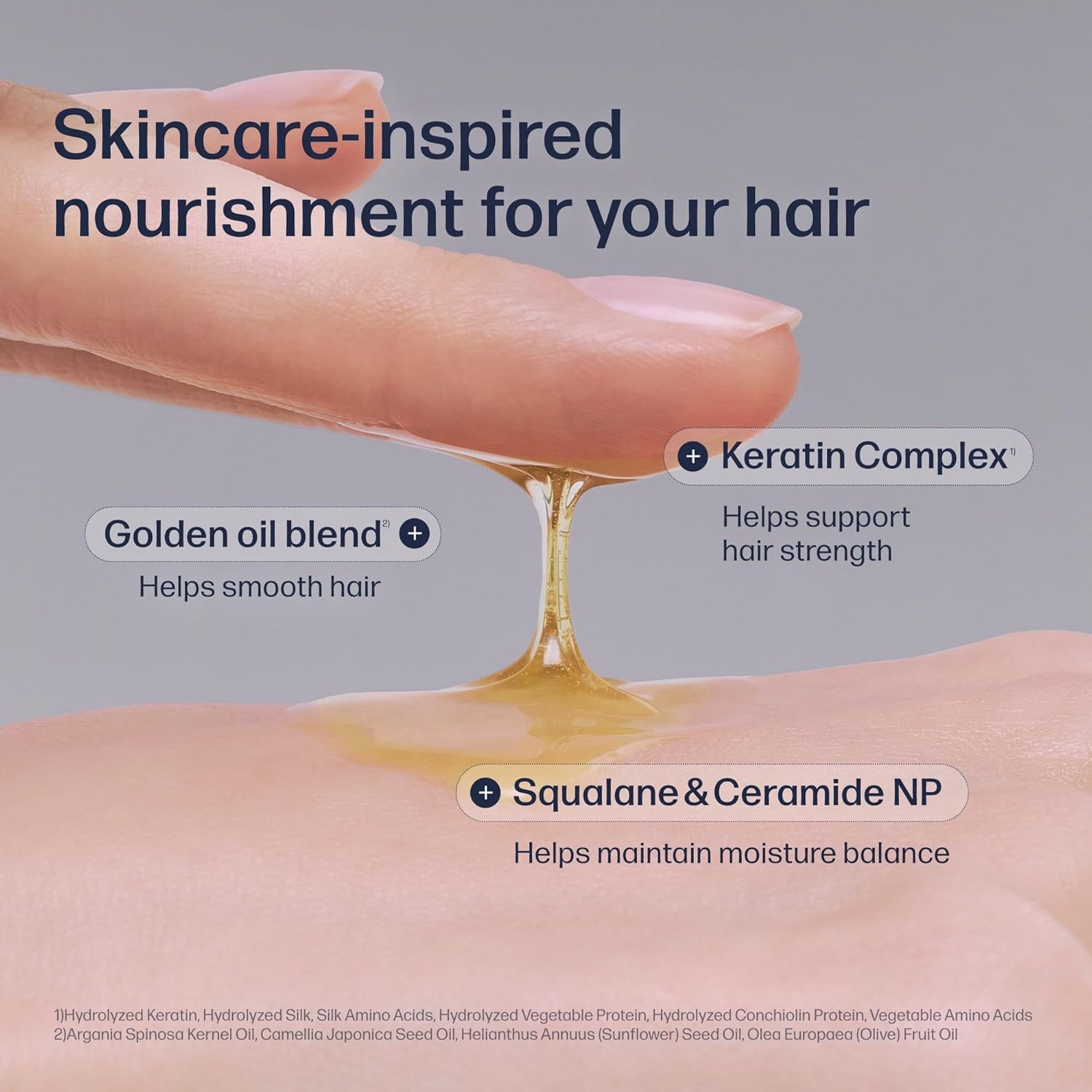 UNOVE Silk Oil Essence Hair Serum Nourishing Hair Oil for Dry, Frizzy Hair 70ml