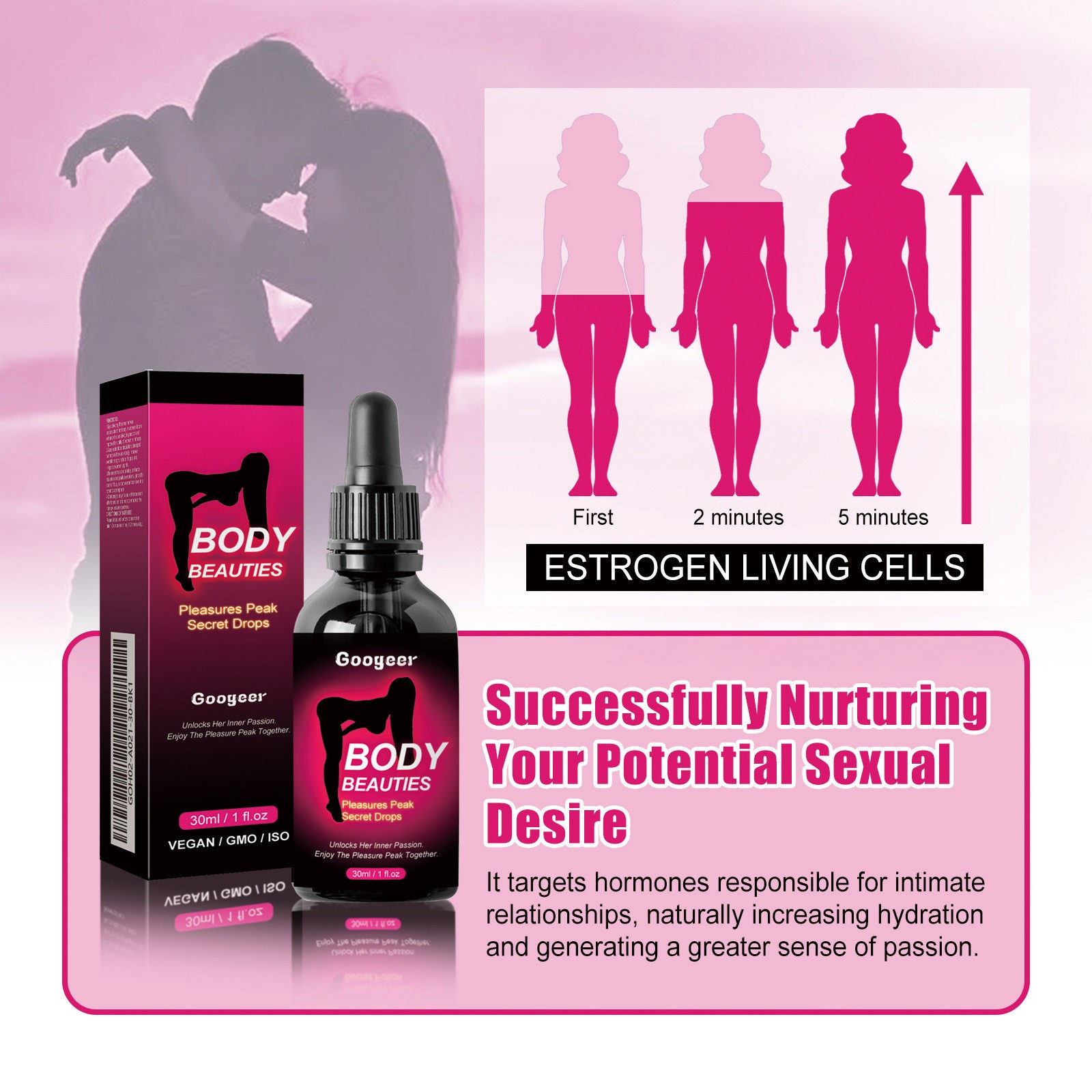 Pleasure Secret Peak 1~3x Drops 30ml Happy Hormones Drops To Aid Women
