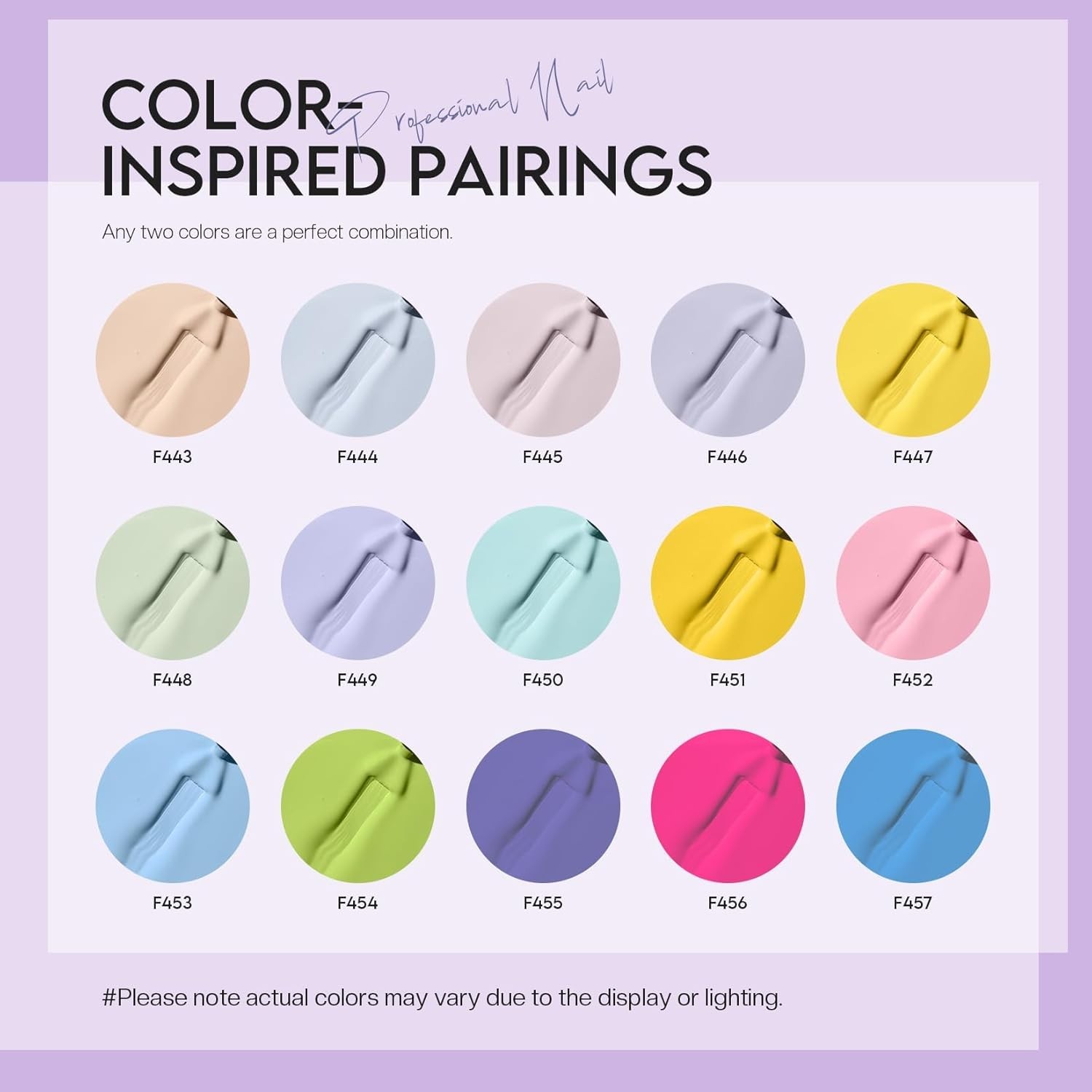 Pastel Nail Polish Set: 15 Colors, 0.27oz – & Cruelty-Free for Summer Charm