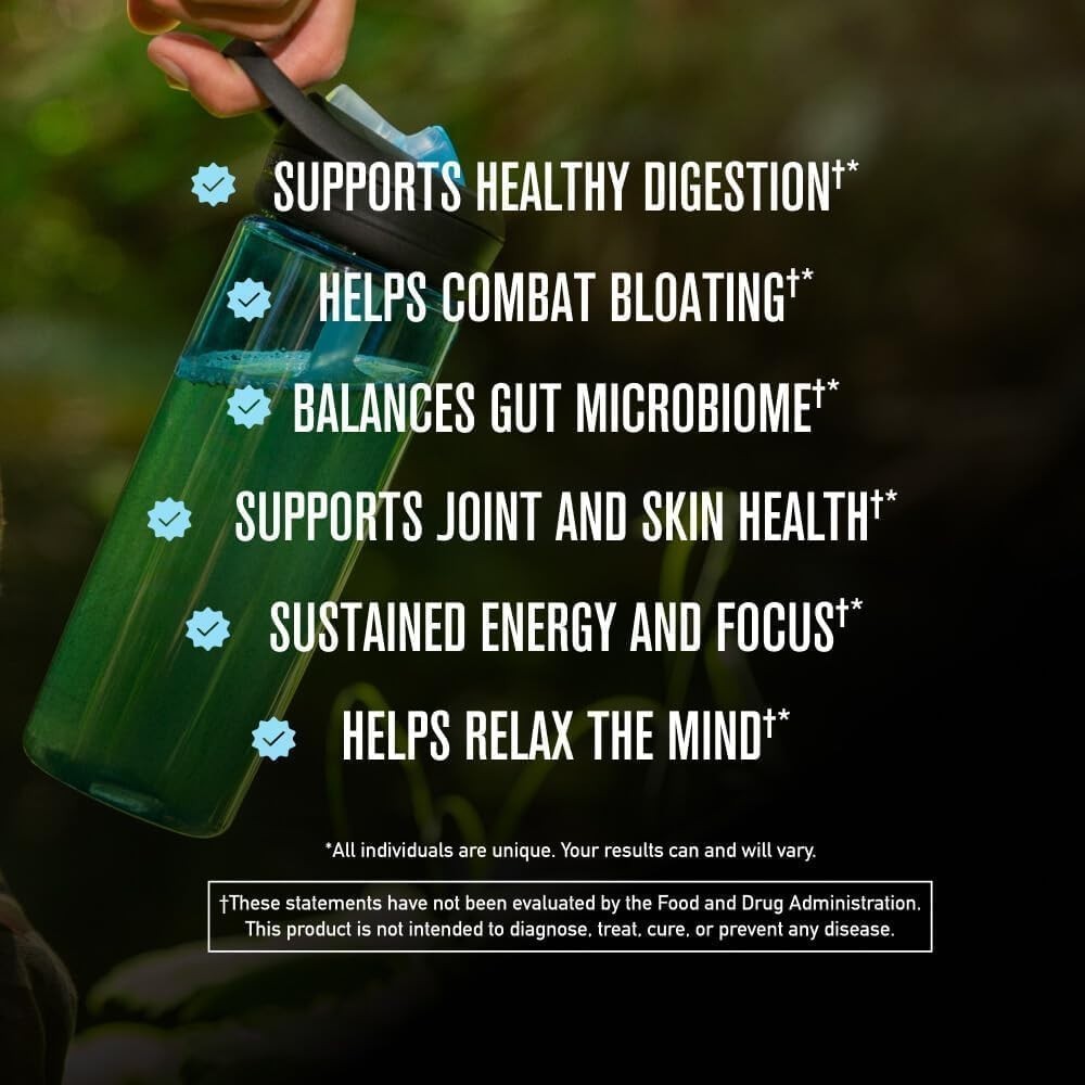 By Chuck Norris Morning Kick green Superfoods Powder Supplement with Ashwaganda
