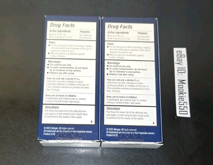 EXP 04/2027+! 2 Box REFRESH PM P.M. Preservative-Free Eye Ointment .12oz (3.5g)