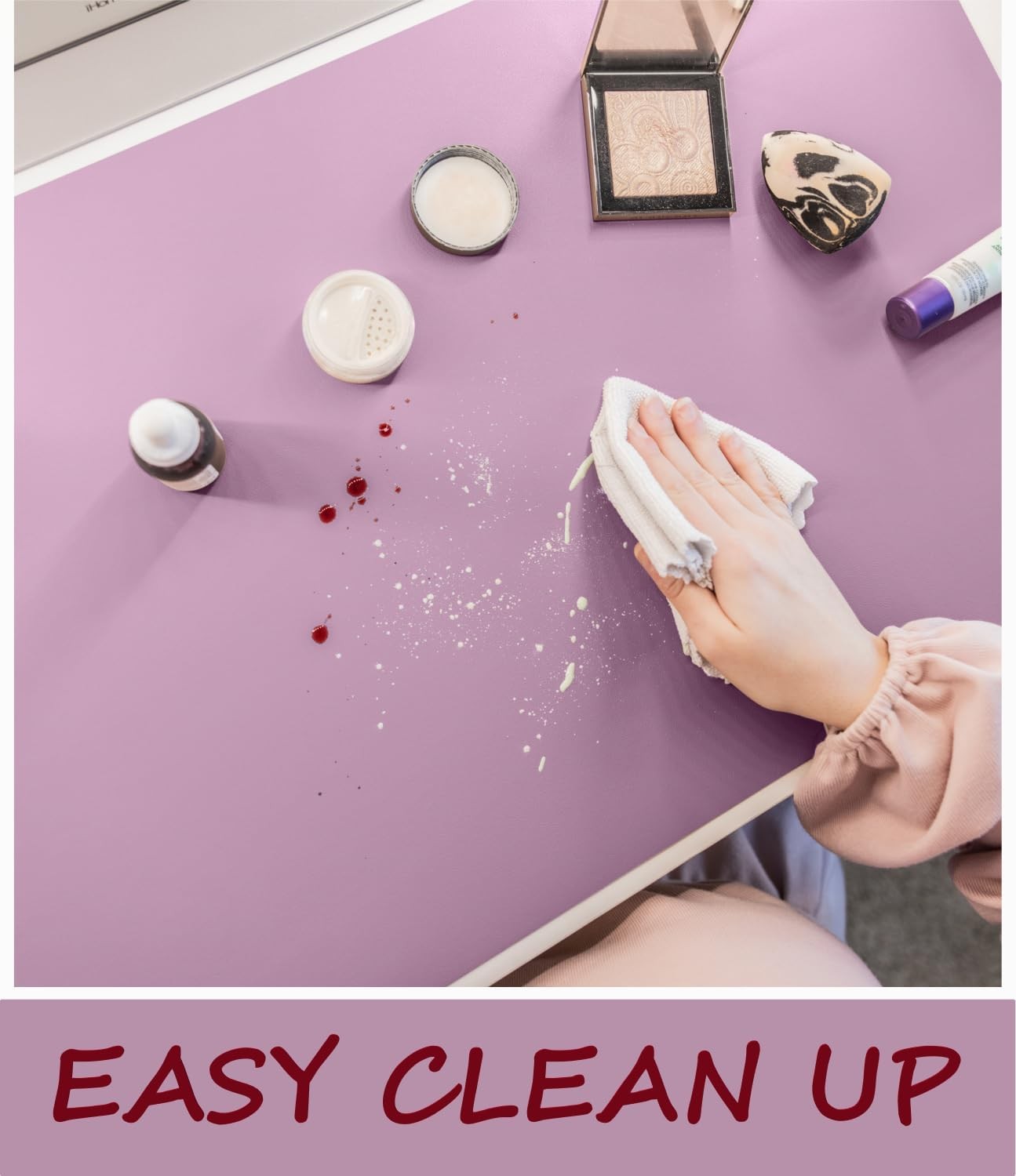 Makeup Mat for Vanity Top Protector, Cover Work Table Waterproof, Oilproof