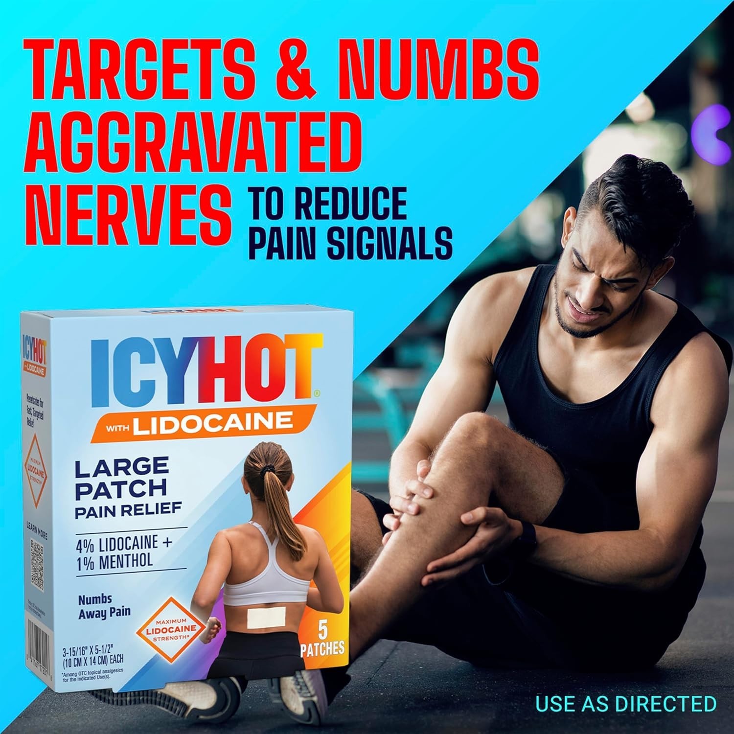 Comfort-Fit Lidocaine Pain Relief Patches – 5 Count for Targeted Pain Relief