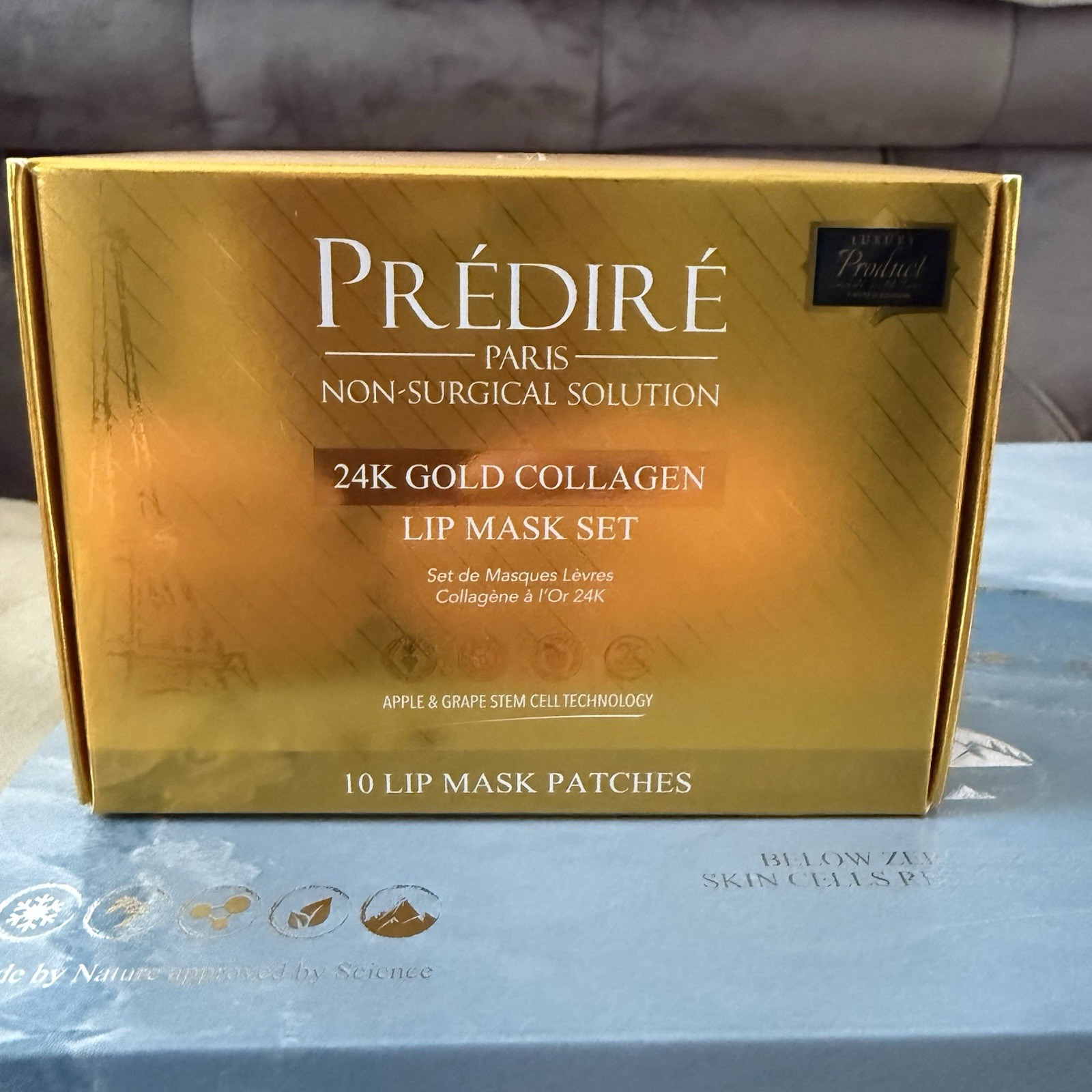 Prédiré Paris 24K Gold Collagen Lip Mask Patches Set 10 for Dry Lips