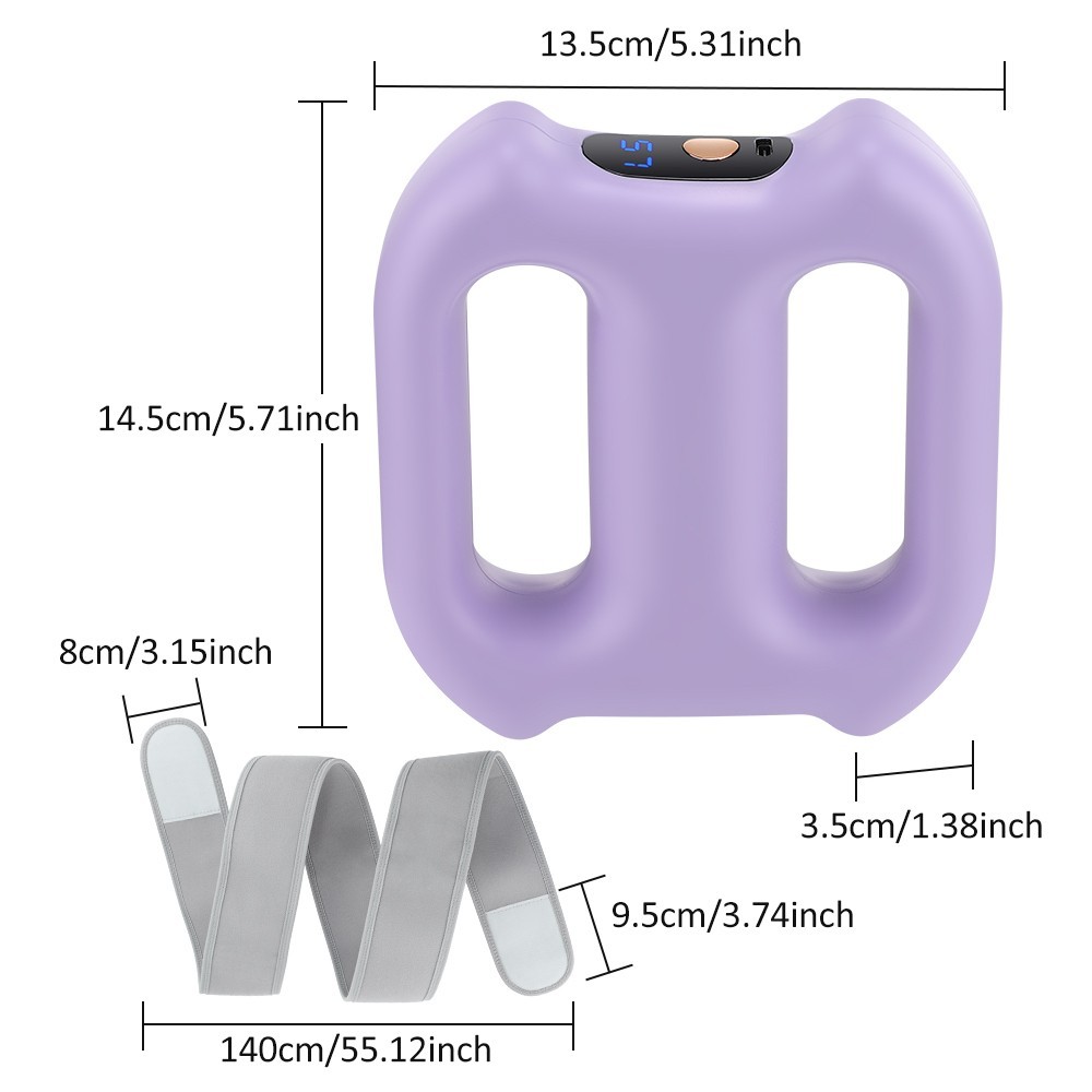 Electric Vibration Fascia Massager Charging Fascia Ring Portable Waist Massager