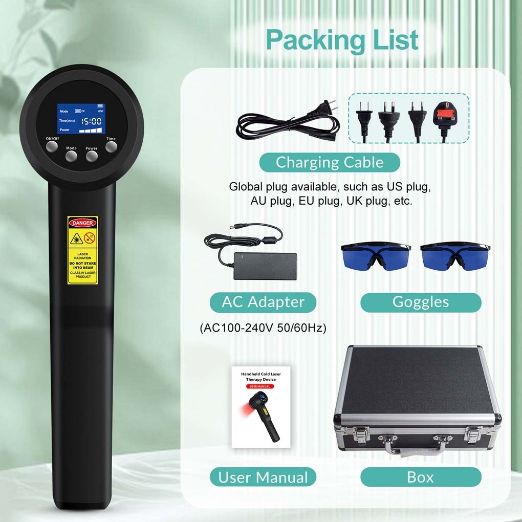 8000mW Handheld Near Infrared Laser 808nm 905nm CW PW for Deep Tissue Comfort