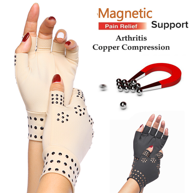 Magnetic Compression Arthritis Gloves Carpal Tunnel Hand Support Pain Relief US