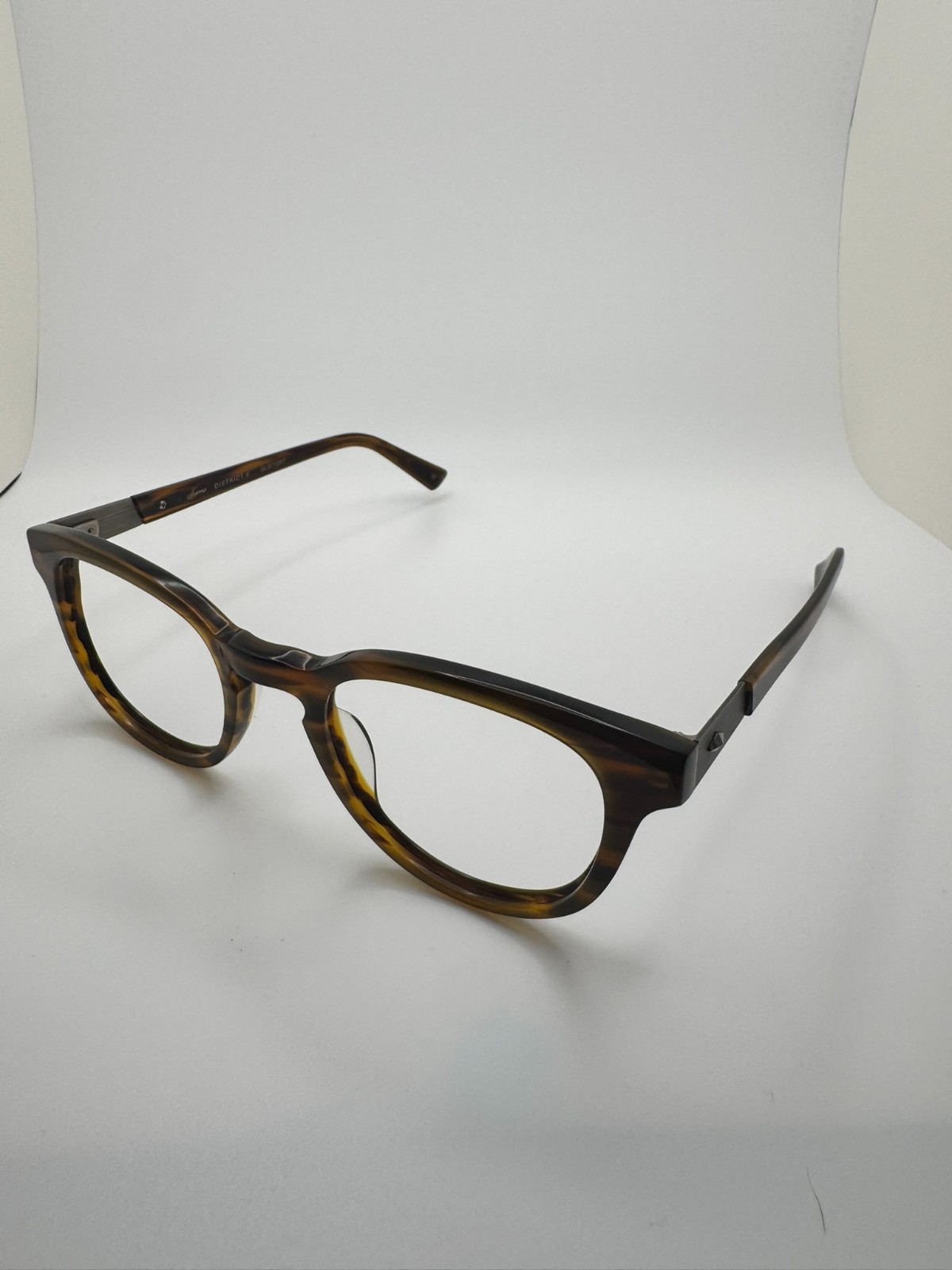 Authentic Sama District 6 Gold/Tort Round Glasses Made in Japan Handmade Acetate