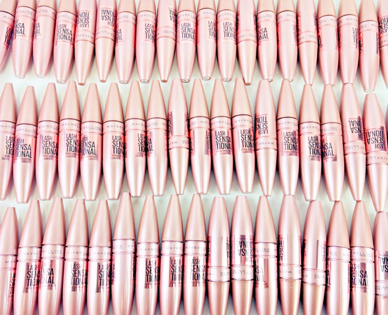 Maybelline Lash Sensational 253 Blackest Black Mascara Washable 60pcs Lot