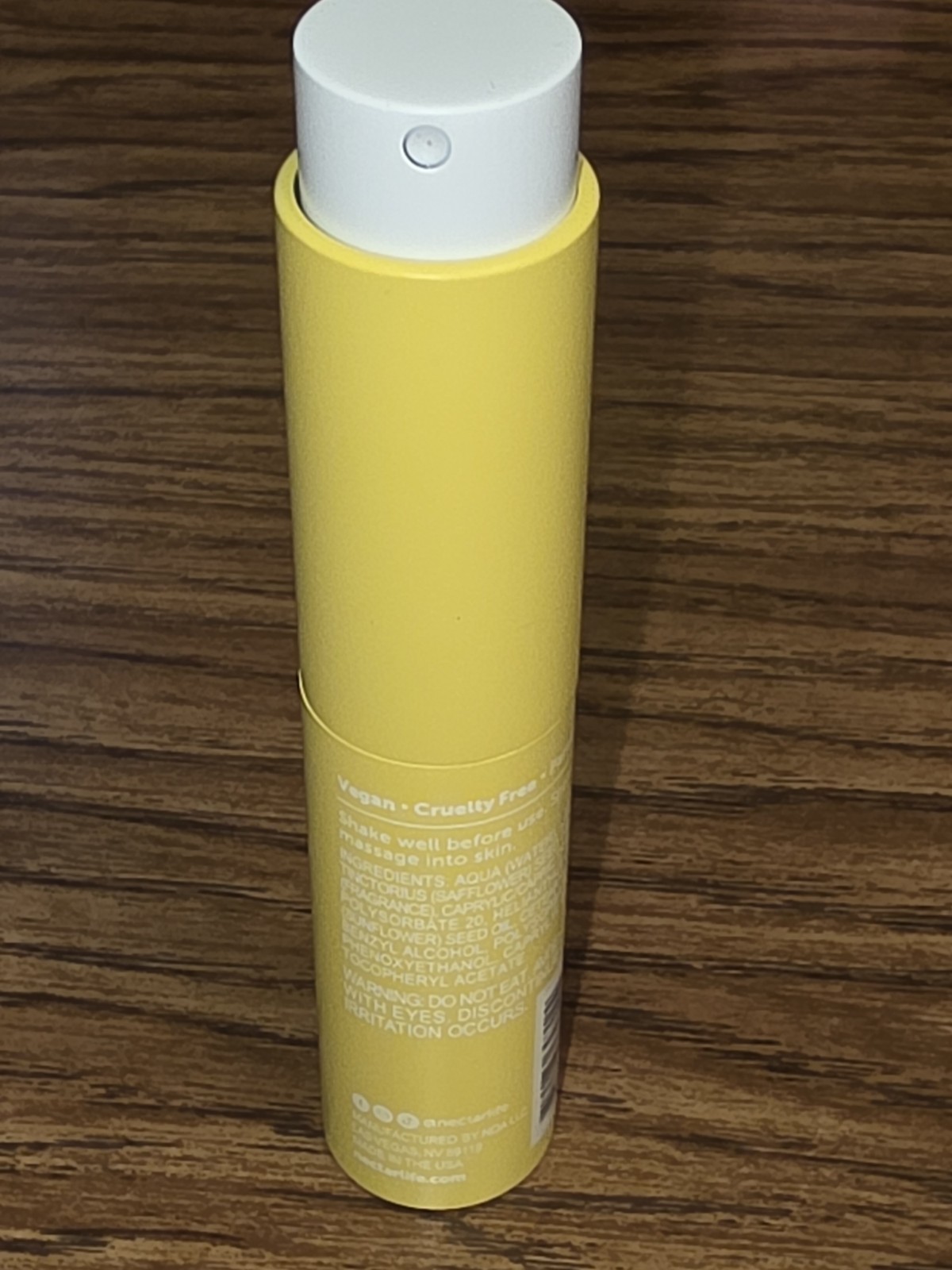 2025 Nectarlife Vanilla Hand Spray Lotion 3oz Vegan Cruelty Free NEW