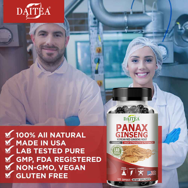 Pure Korean Red Panax Ginseng Extract Capsules – Overall wellness and immunity