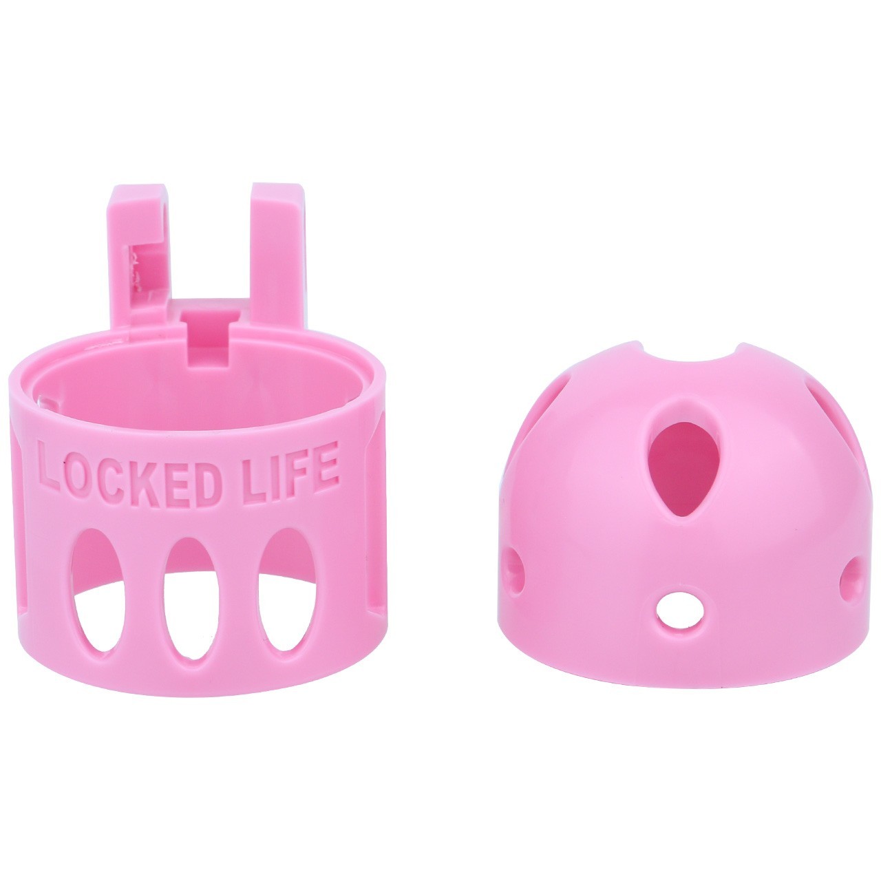 New ABS Resin Male Chastity Device Inverted Breathable Cage With 9 Lock Rings