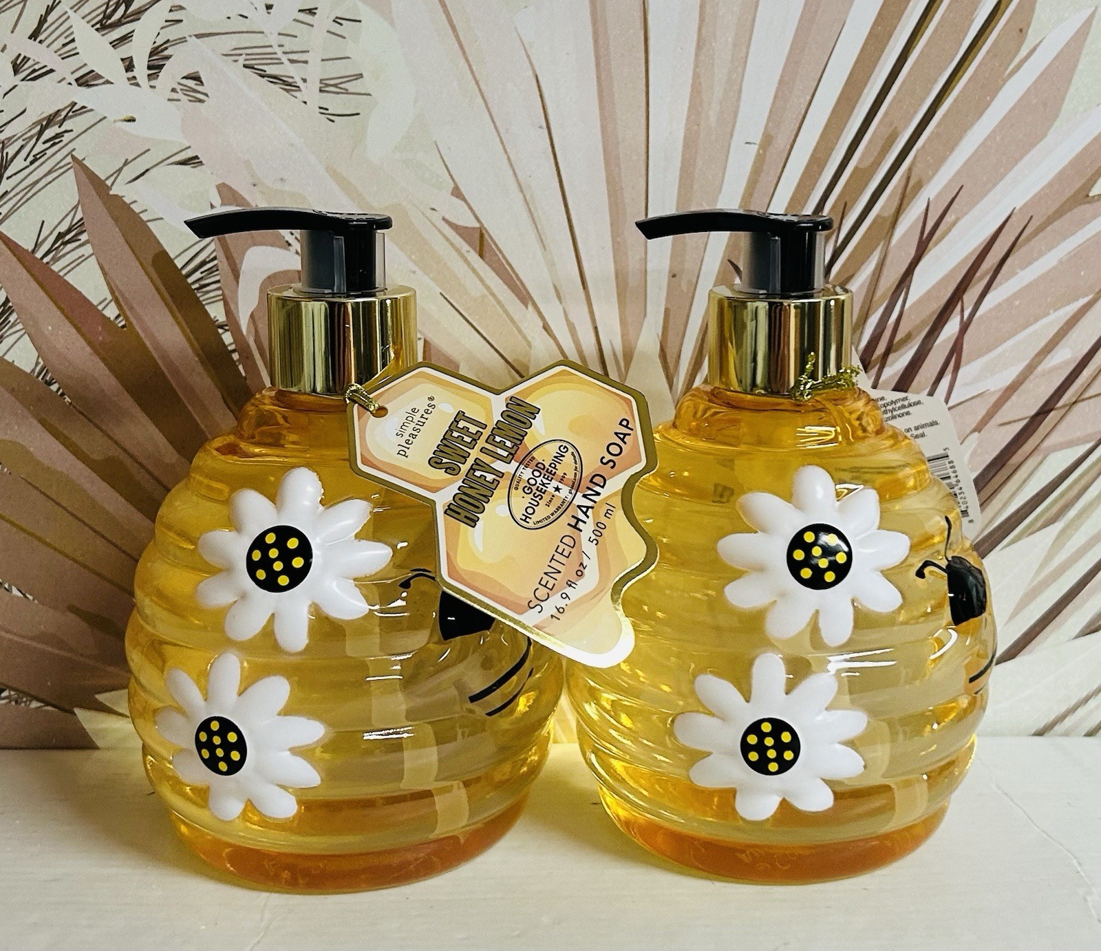 2-Pack Simple Pleasures ~ Sweet Honey Lemon Scented Hand Soap 16.9 fl oz Each