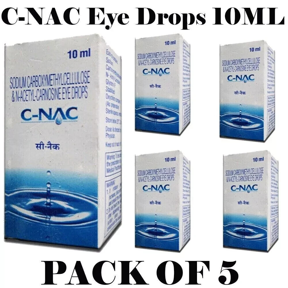 BEST Cataract Eye Drops – Glaucoma, Non Carnosine (NAC), Can Cataracts C PACK 5