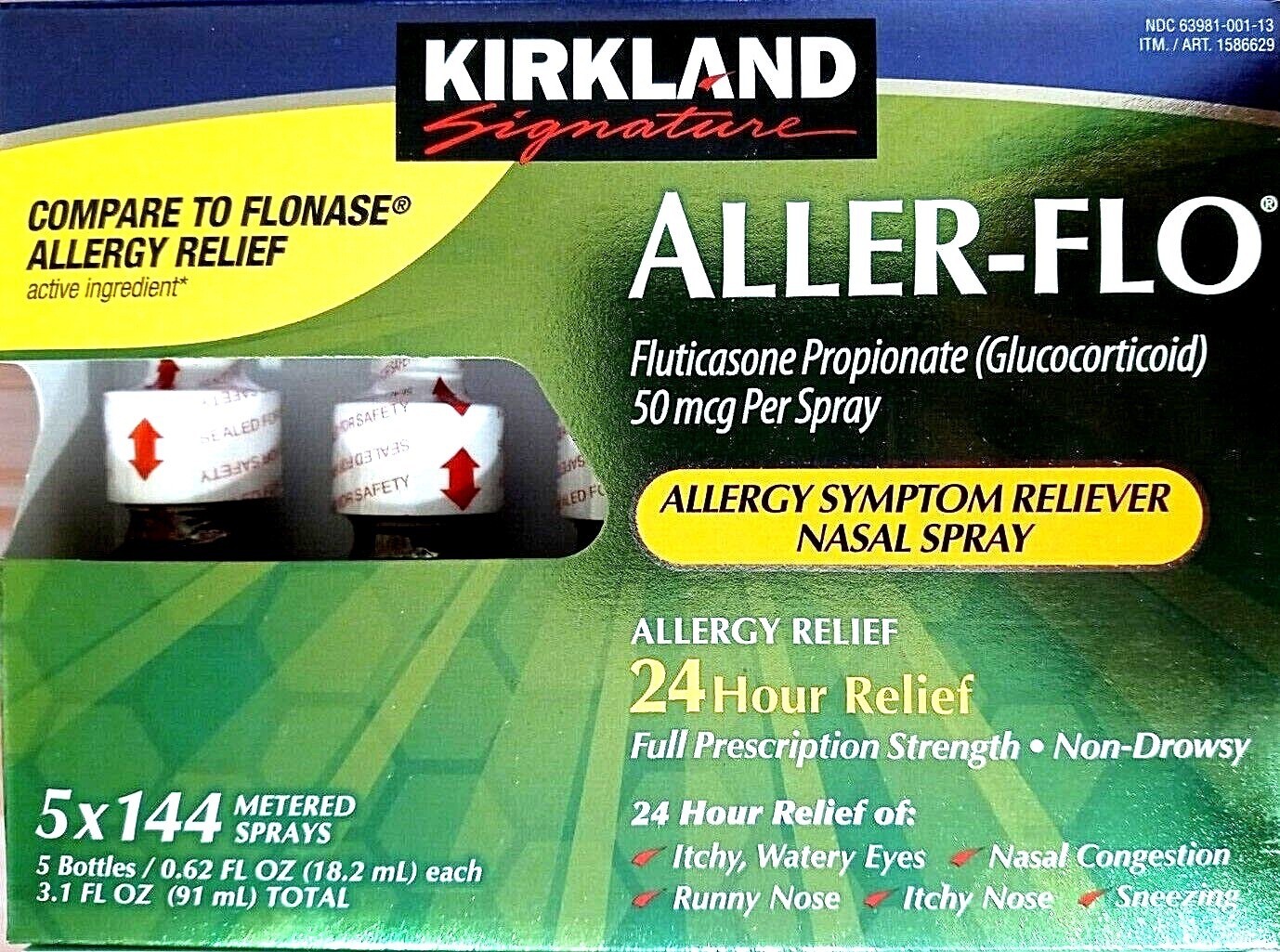 ✳️🔥Kirkland Aller-Flo Nasal Spray Fluticasone Flonase Allergy Relief 15.8mL✳️🔥