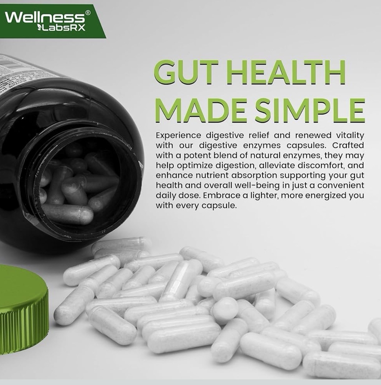 Digestive Enzymes with Probiotics and Prebiotics 450mg, 120, exp 07/26
