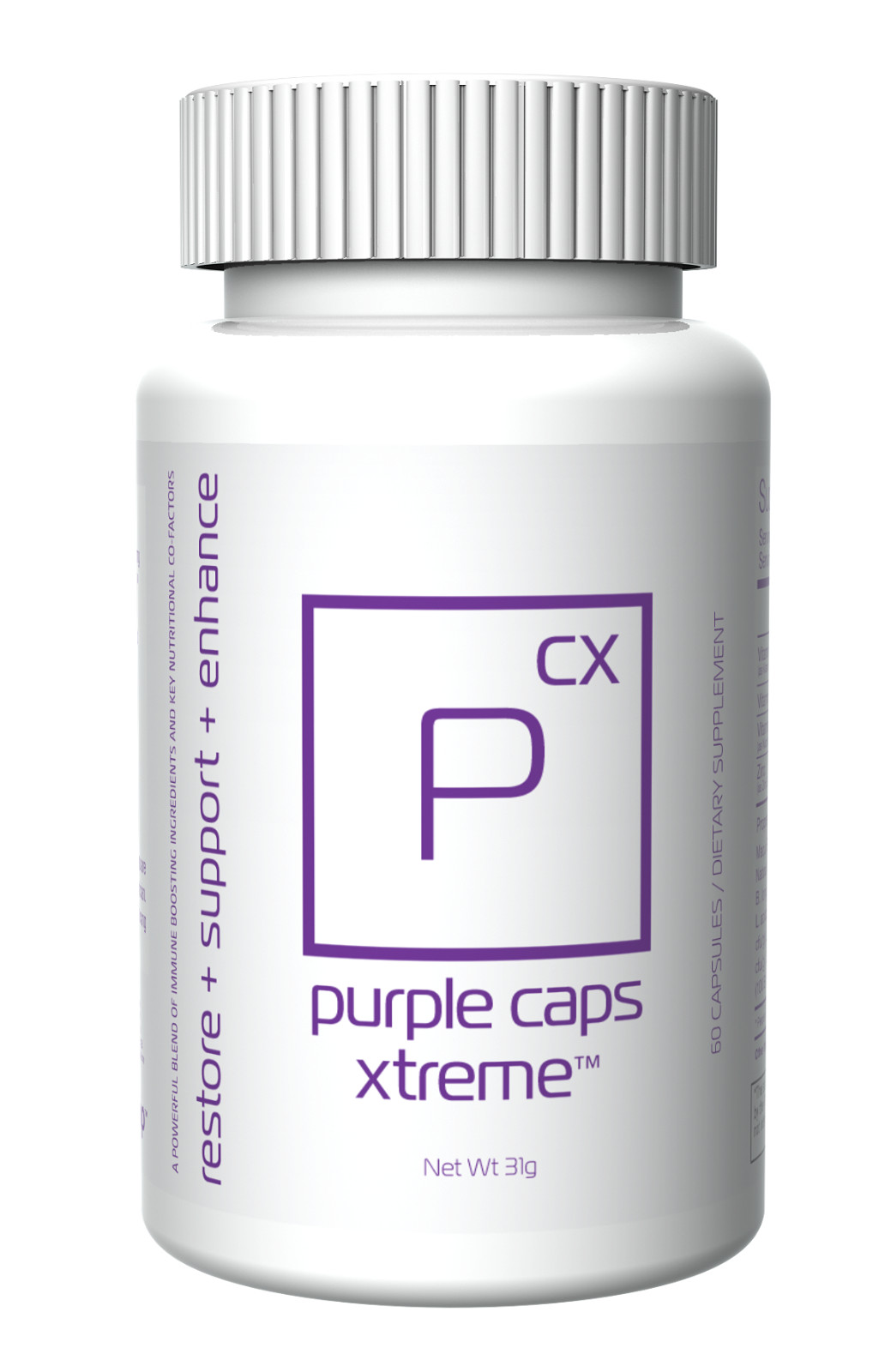 BHIP Purple Caps Xtreme with Wellmune Capsules Immune Booster Support and Health